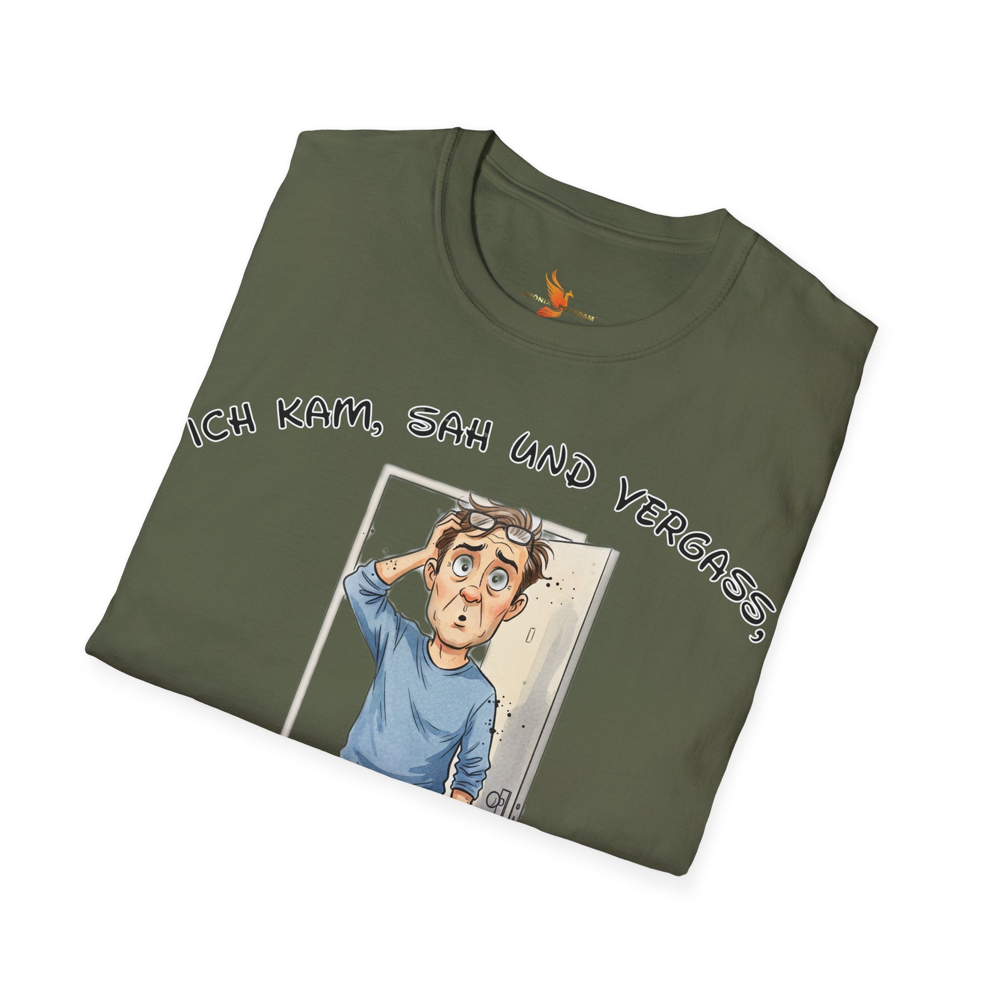 Ich kam, sah und vergaß T-Shirt | Karikatur | Phönix-Potsdam®
