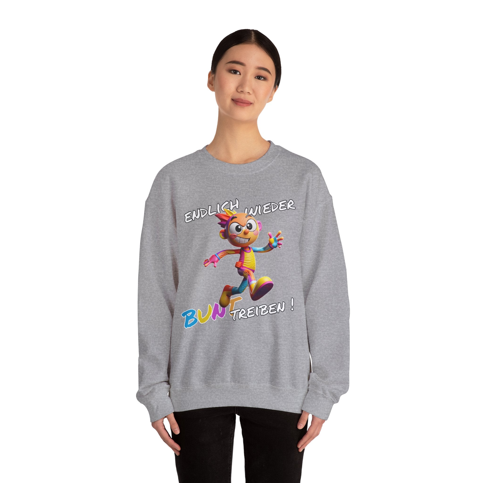 Sweatshirt „Endlich wieder BUNT treiben!“ | Humor | Phönix-Potsdam®