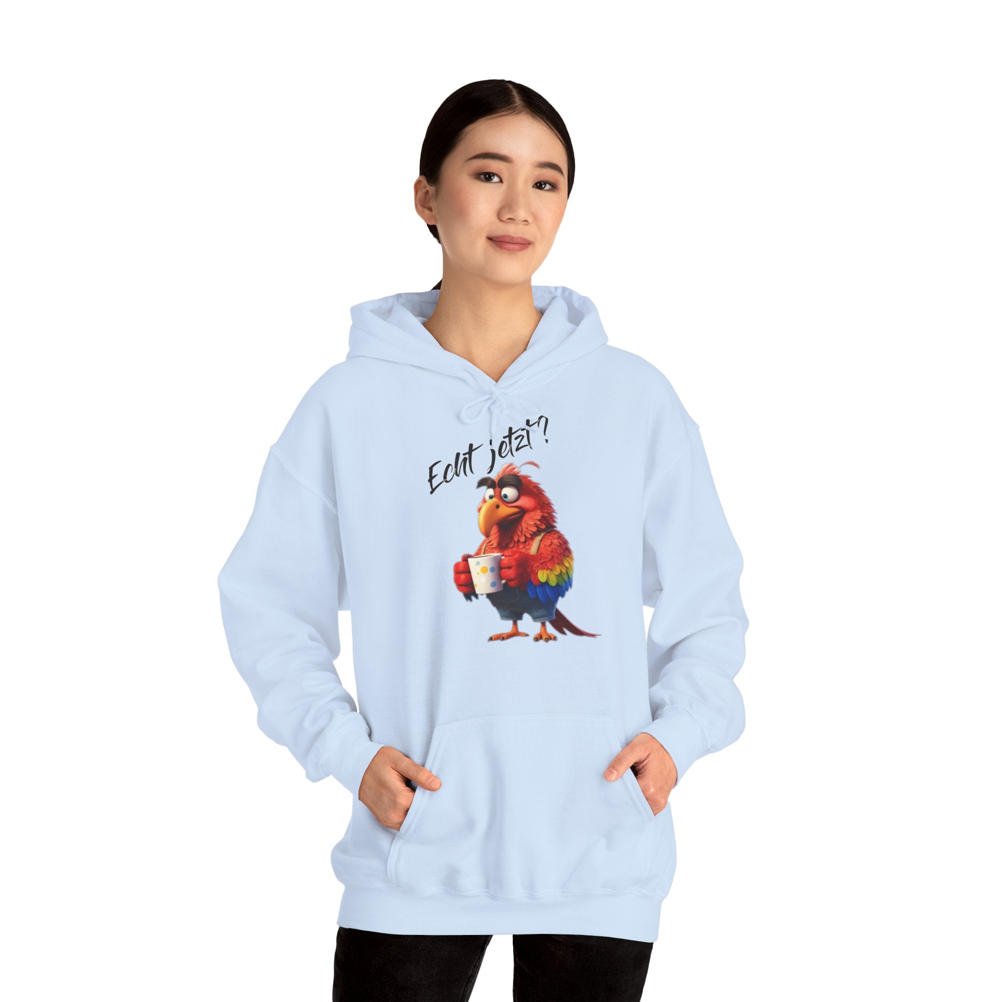 Papagei „Echt jetzt?“ Hoodie | Humor | Phönix-Potsdam®