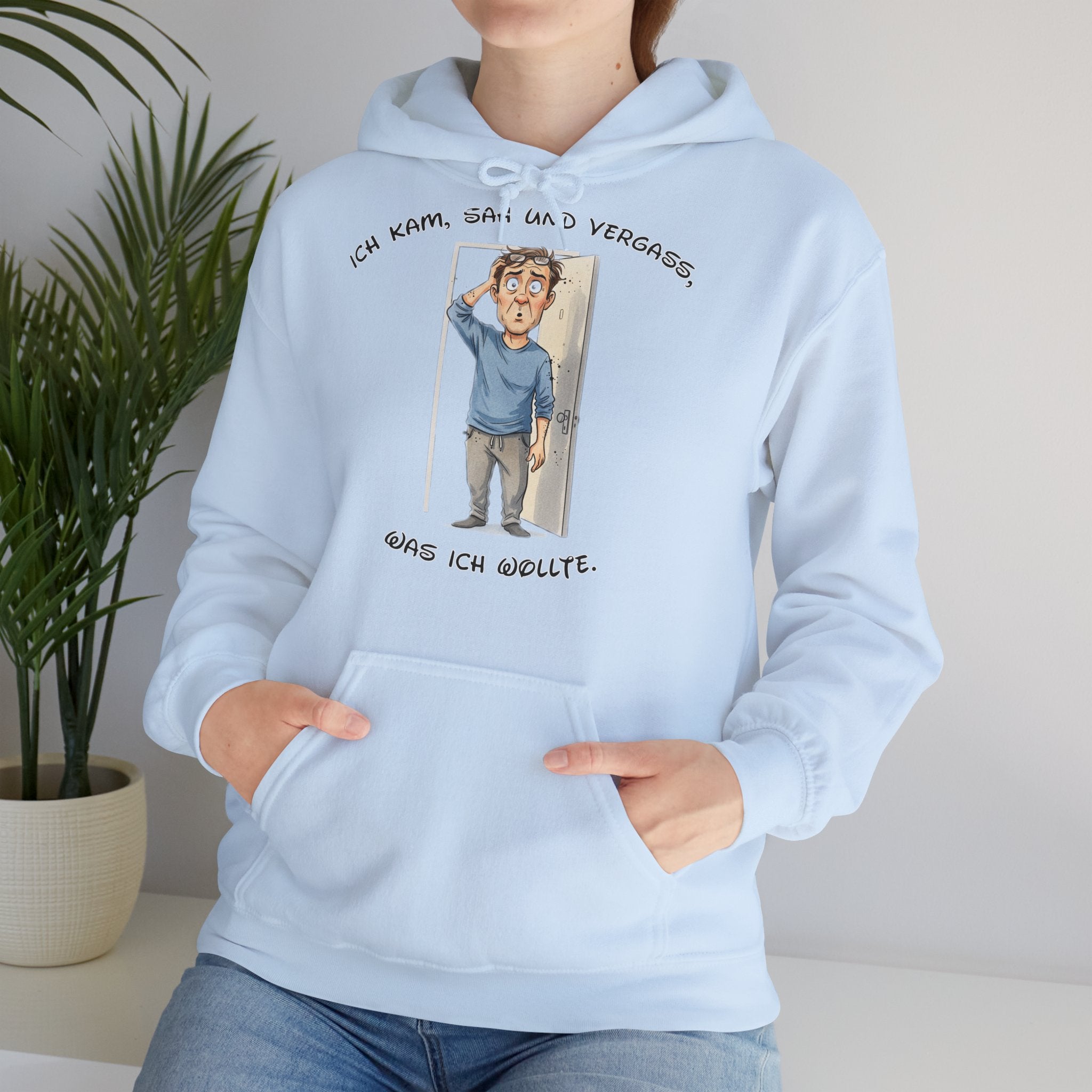 Ich kam, sah und vergaß Hoodie | Karikatur | Phönix-Potsdam®
