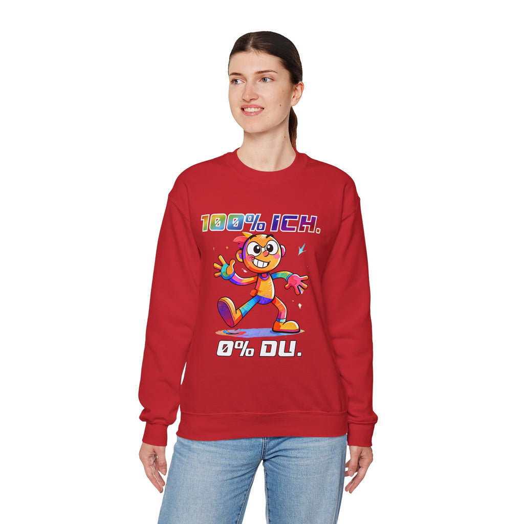 Sweatshirt „100 % ICH – 0 % DU“ | Humor | Phönix-Potsdam®