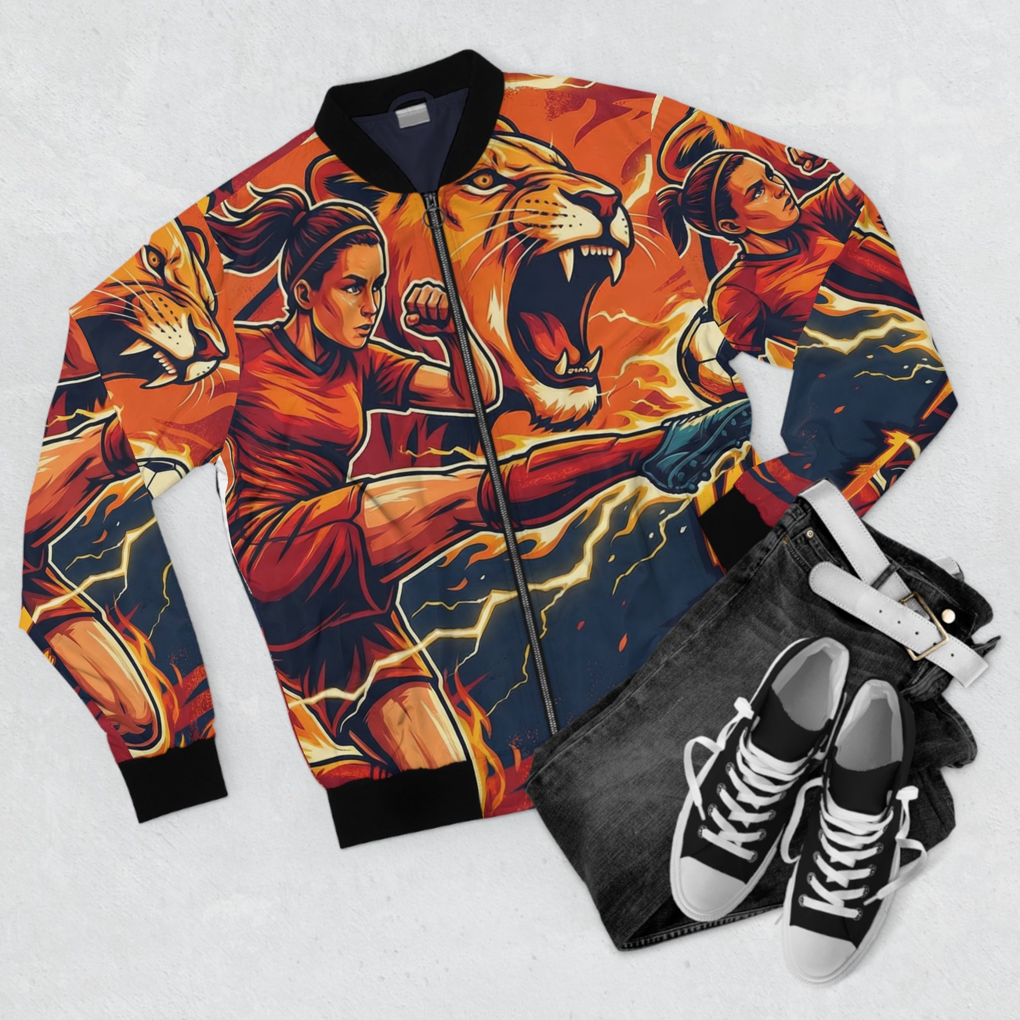Männer Bomberjacke Frauen Fußball – Unstoppable Force | Regular Fit