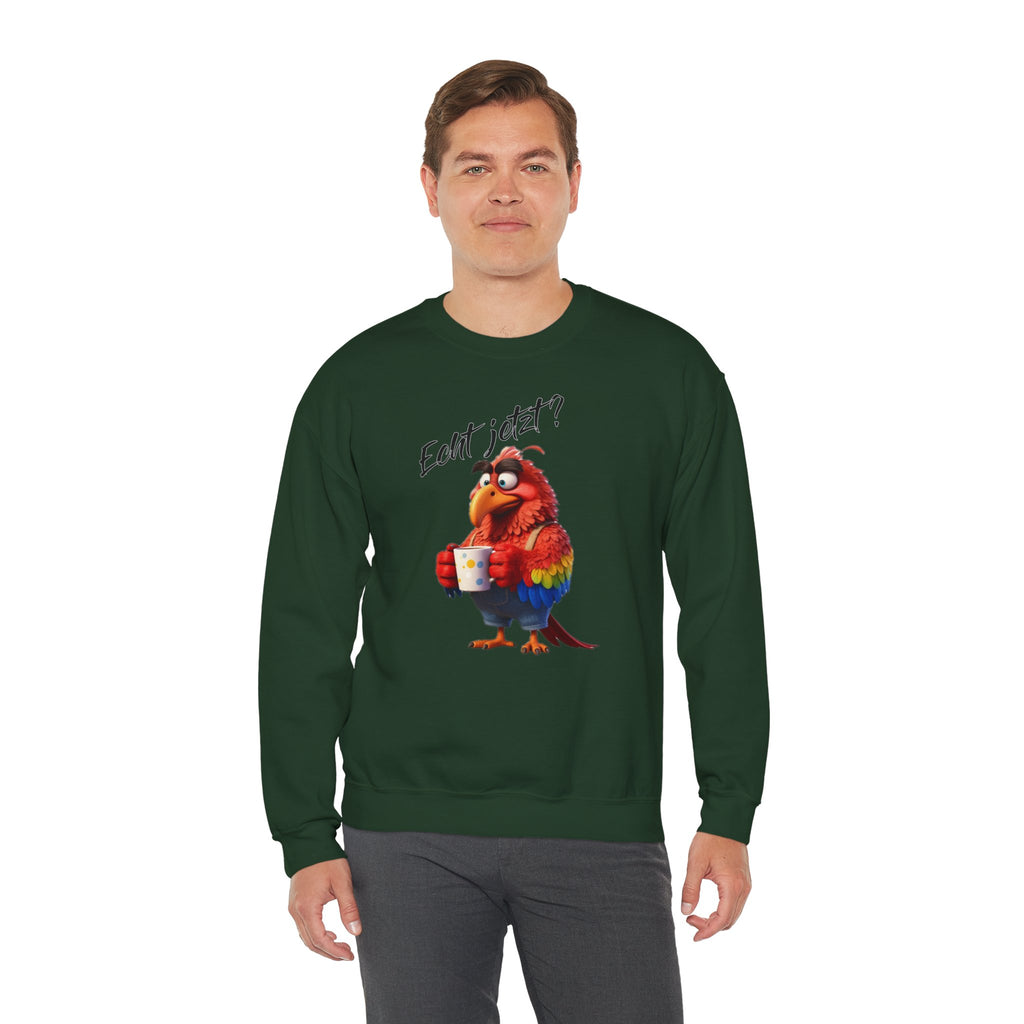 Papagei „Echt jetzt?“ Sweatshirt | Humor | Phönix-Potsdam®