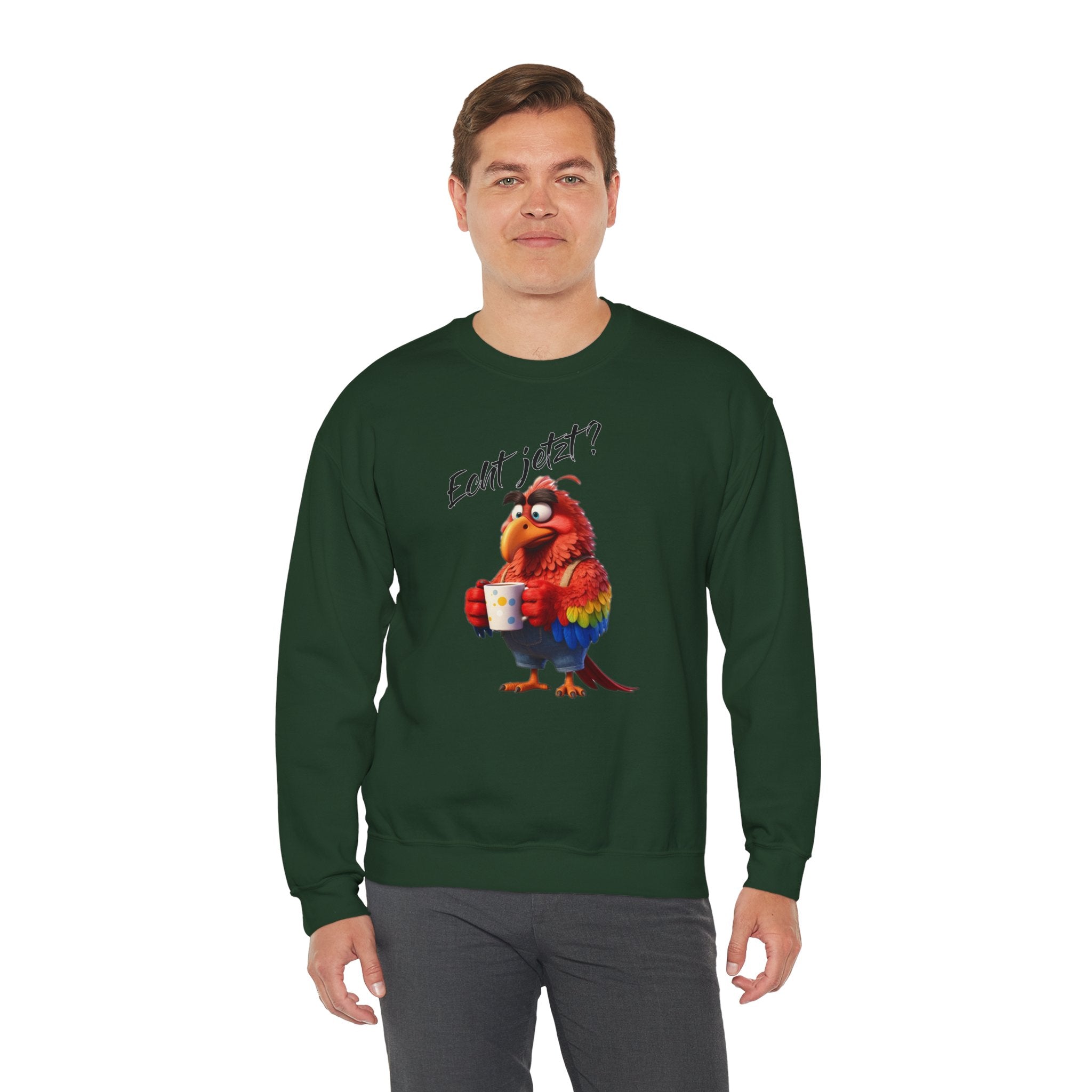 Papagei „Echt jetzt?“ Sweatshirt | Humor | Phönix-Potsdam®