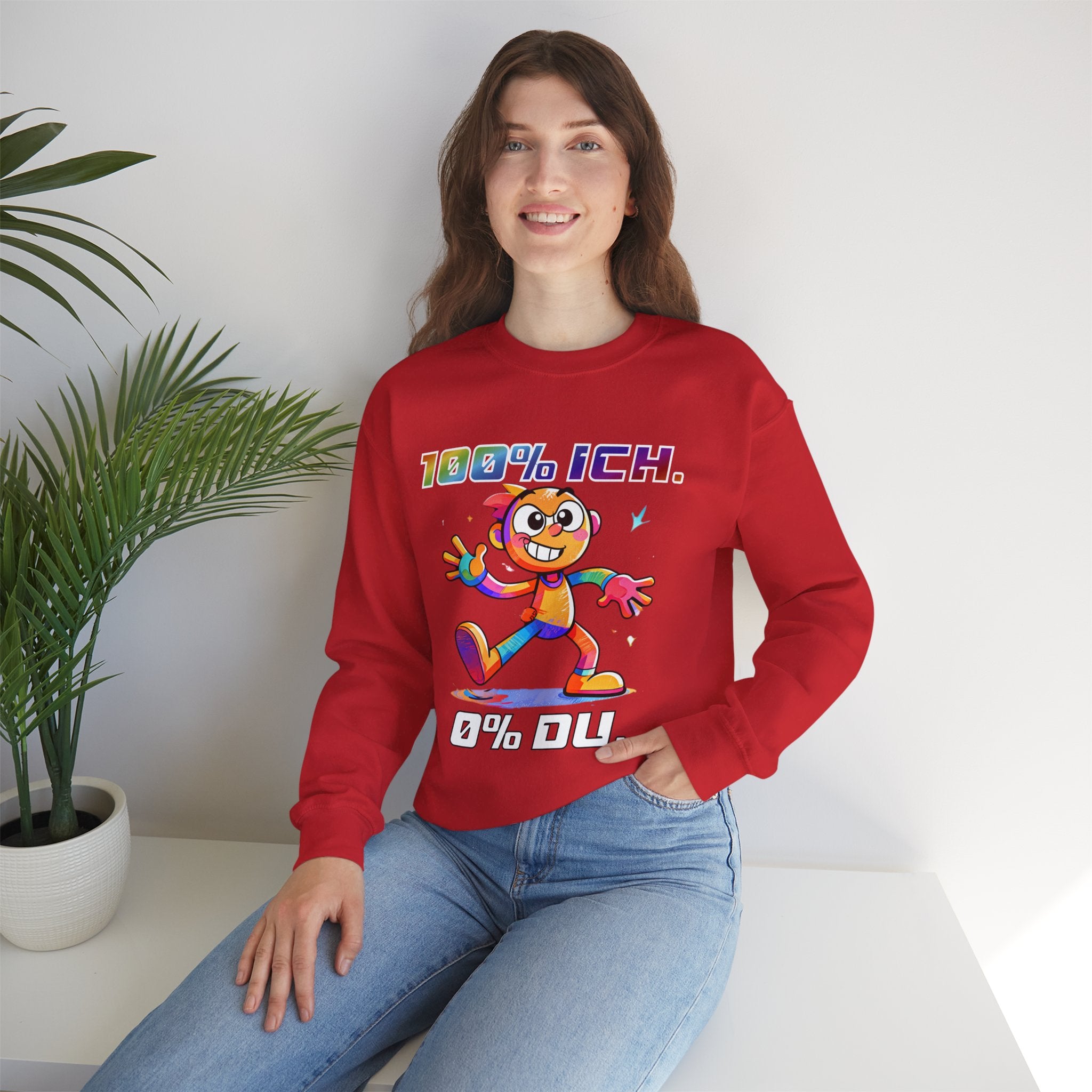 Sweatshirt „100 % ICH – 0 % DU“ | Humor | Phönix-Potsdam®