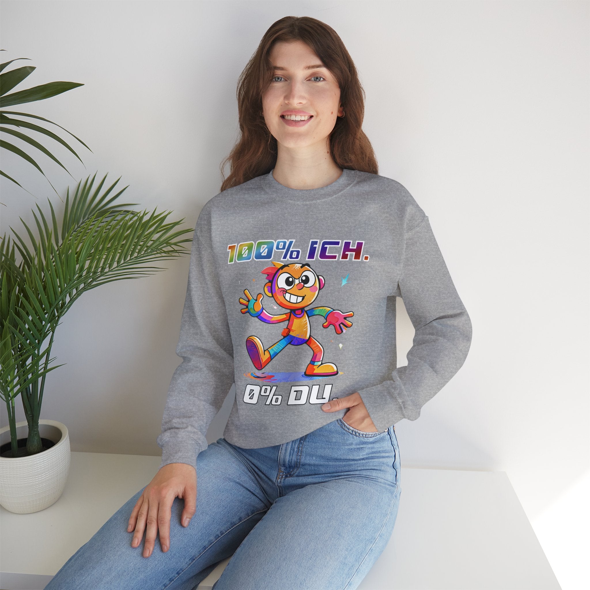 Sweatshirt „100 % ICH – 0 % DU“ | Humor | Phönix-Potsdam®