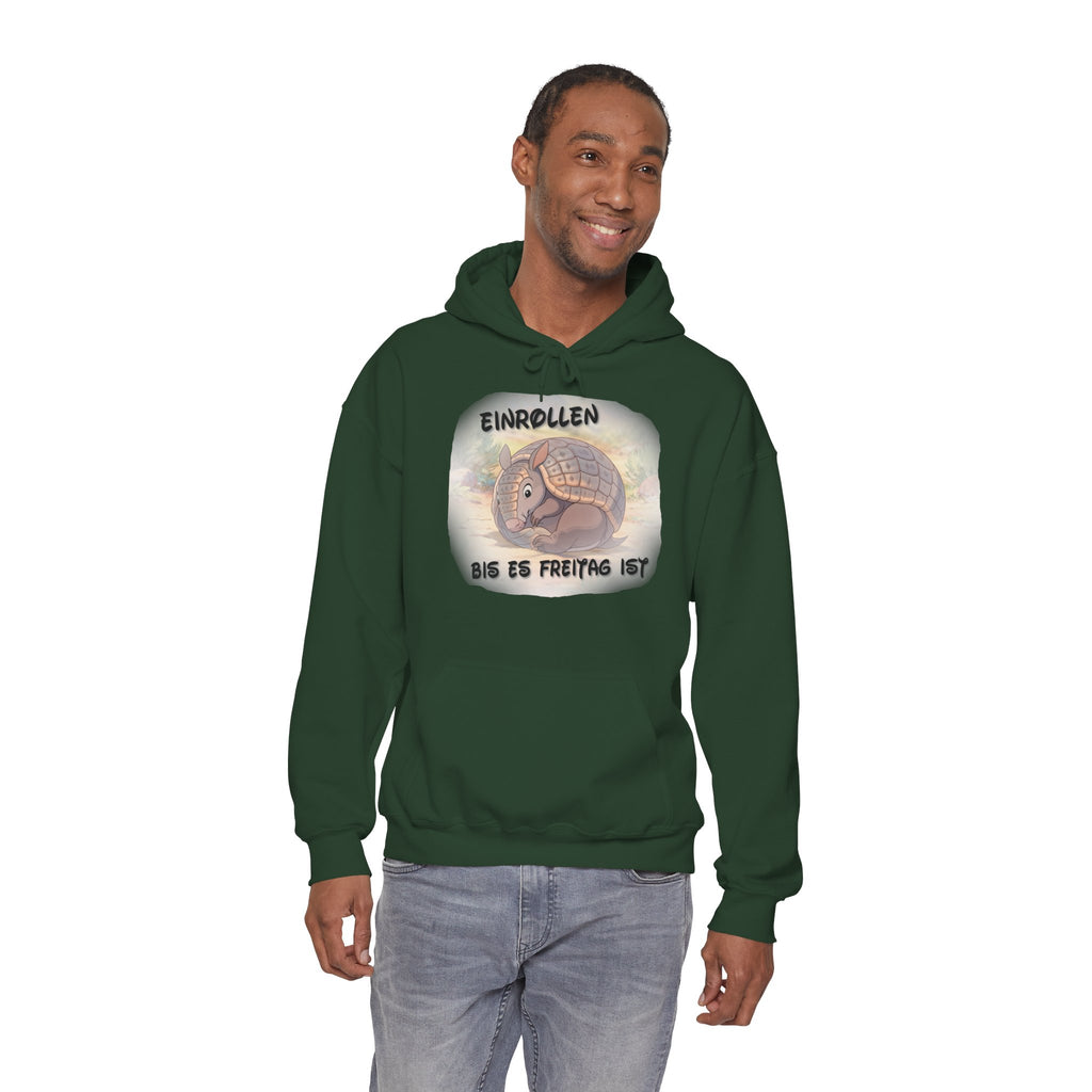 Gürteltier „Einrollen bis es Freitag ist“ Hoodie | Phönix-Potsdam®