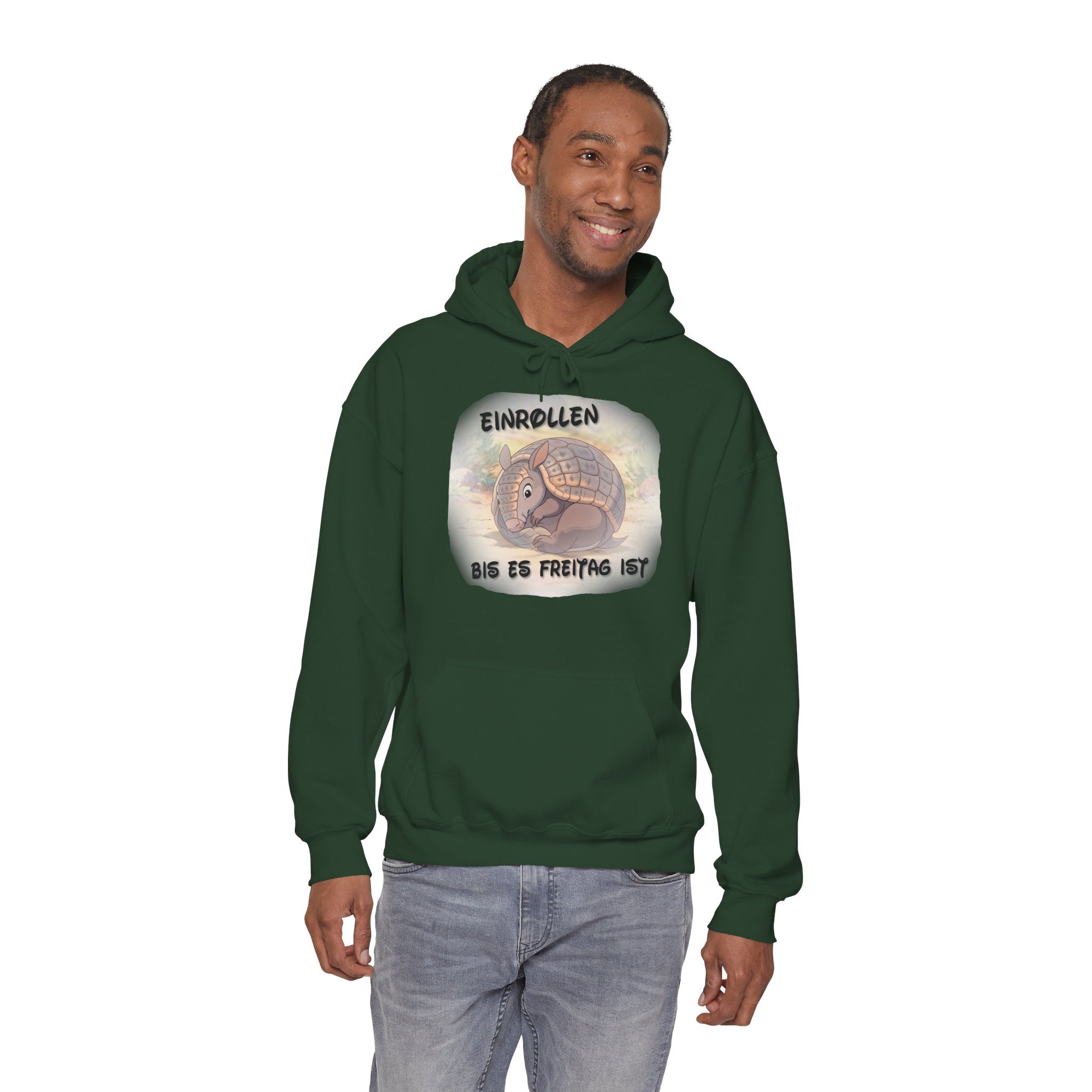 Gürteltier „Einrollen bis es Freitag ist“ Hoodie | Phönix-Potsdam®