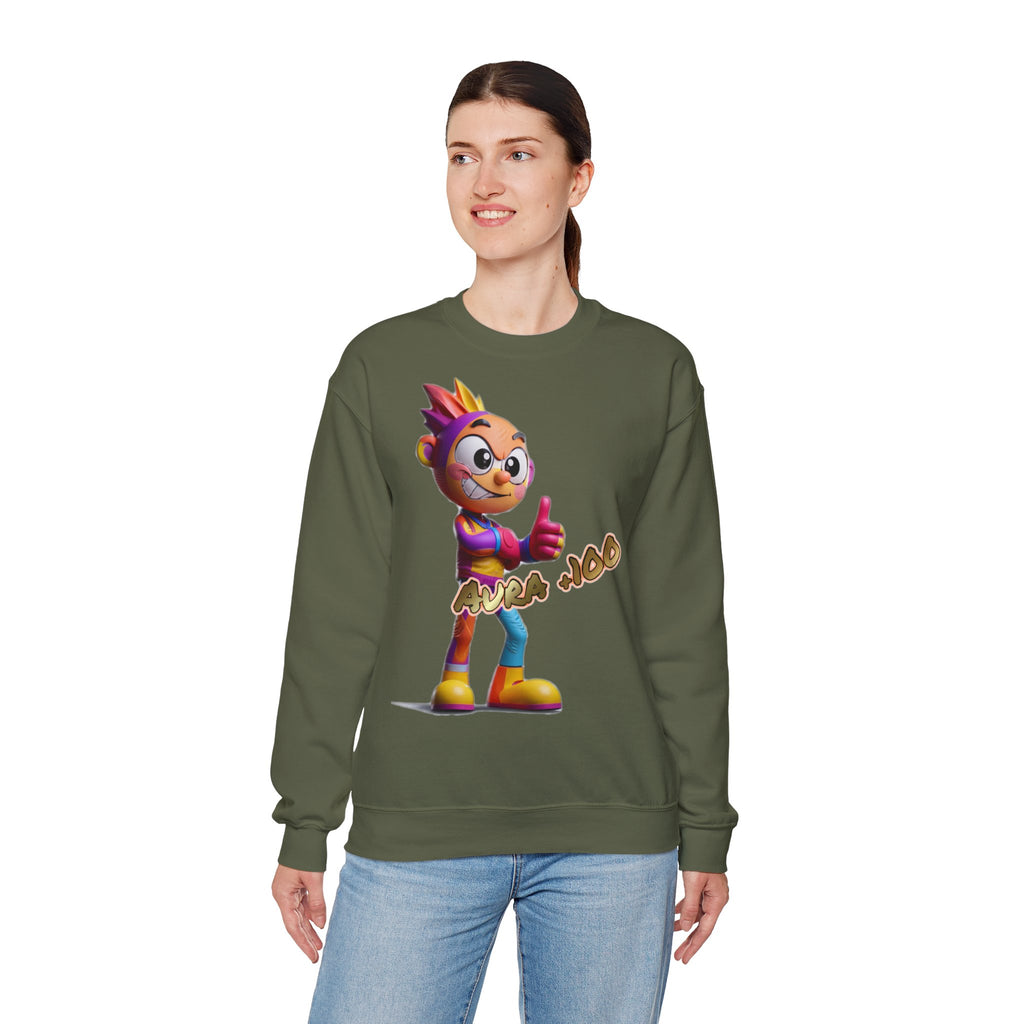 Sweatshirt „Aura +100“ | Humor | Phönix-Potsdam®