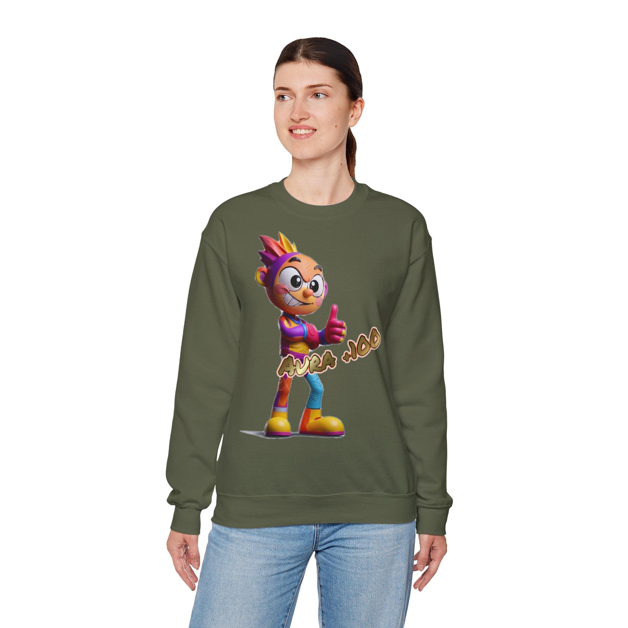 Sweatshirt „Aura +100“ | Humor | Phönix-Potsdam®