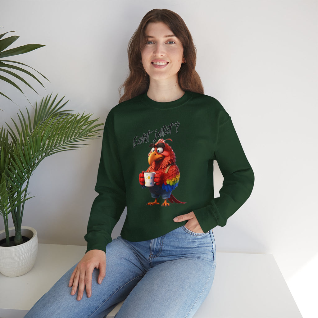 Papagei „Echt jetzt?“ Sweatshirt | Humor | Phönix-Potsdam®