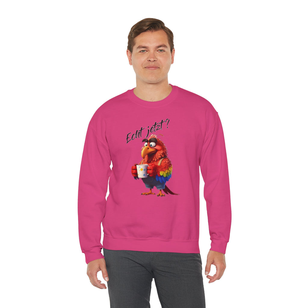 Papagei „Echt jetzt?“ Sweatshirt | Humor | Phönix-Potsdam®