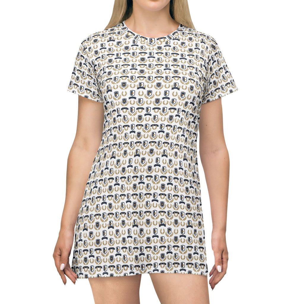 T-Shirt-Kleid | Gemustert | Allover-Print | Phönix-Potsdam®