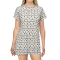 T-Shirt-Kleid | Gemustert | Allover-Print | Phönix-Potsdam®