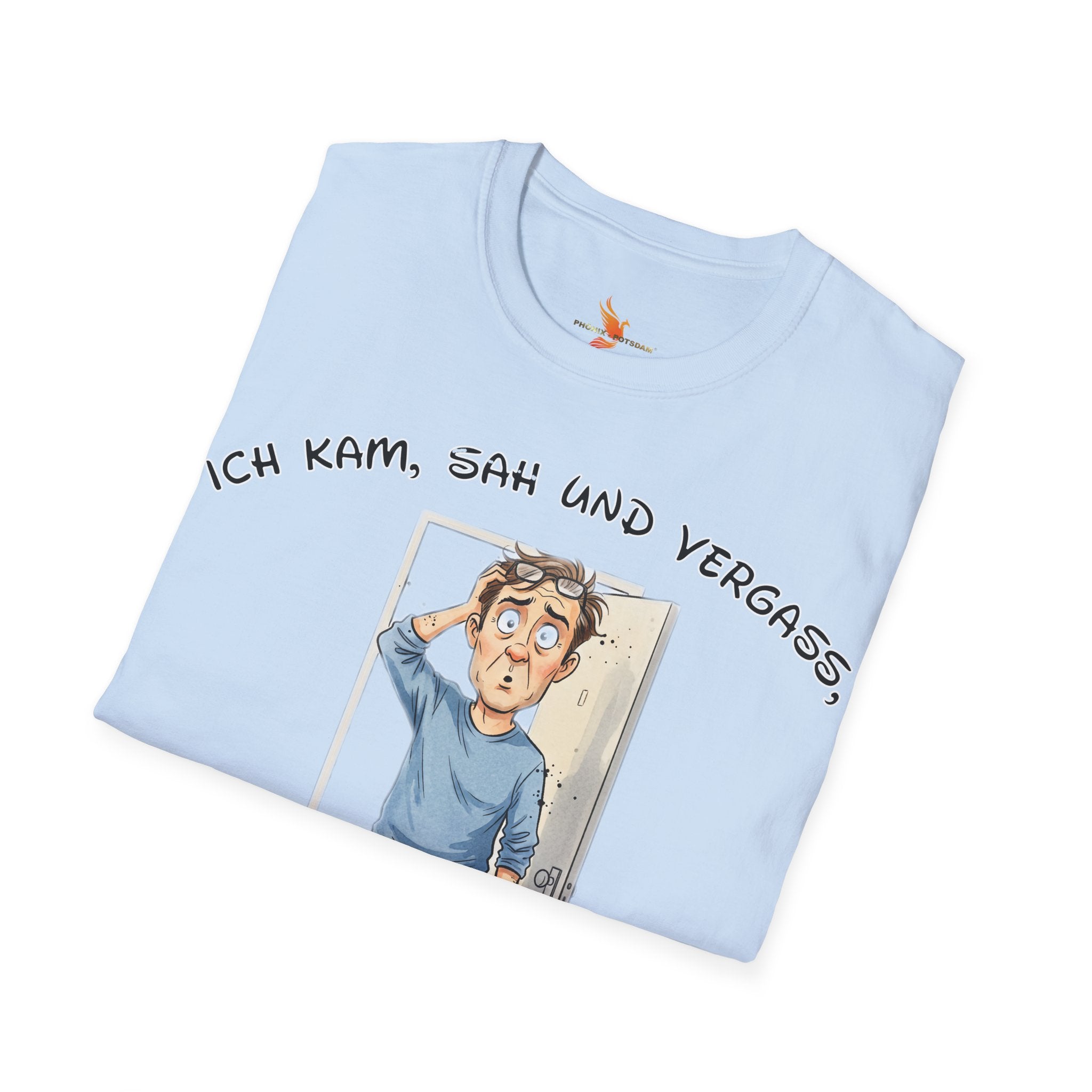 Ich kam, sah und vergaß T-Shirt | Karikatur | Phönix-Potsdam®