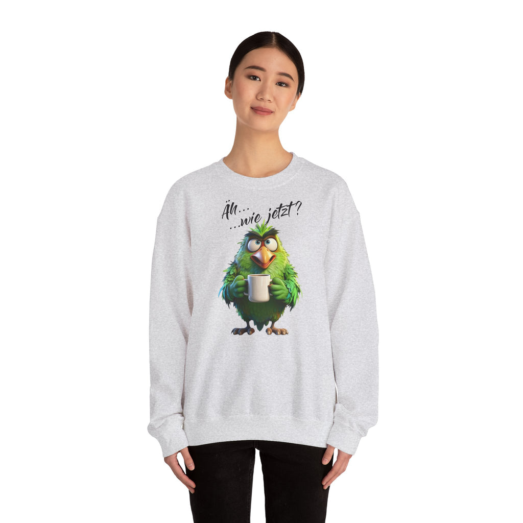 Papagei „Äh...wie jetzt?“ Sweatshirt | Humor | Phönix-Potsdam®