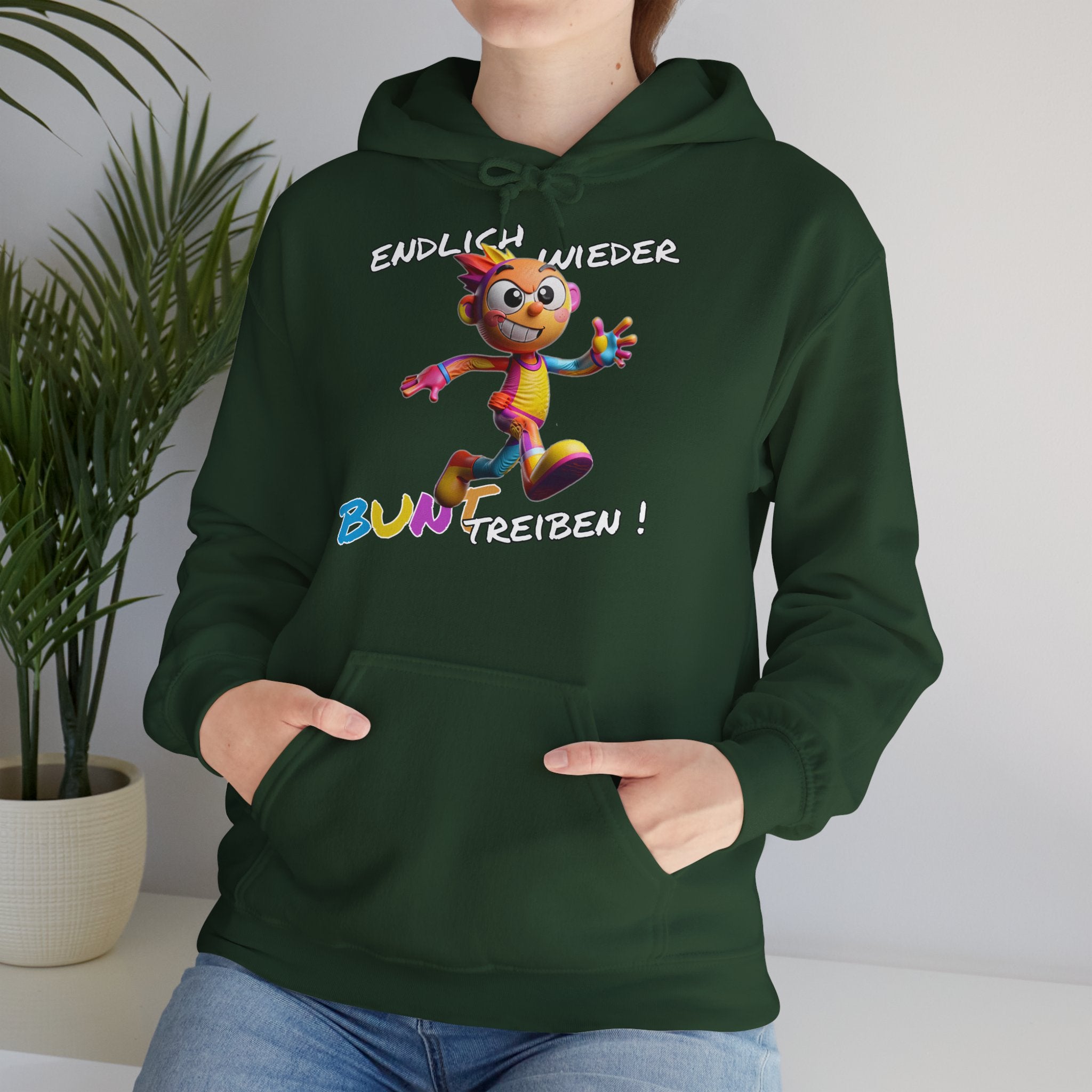 Hoodie „Endlich wieder BUNT treiben!“ | Humor | Phönix-Potsdam®