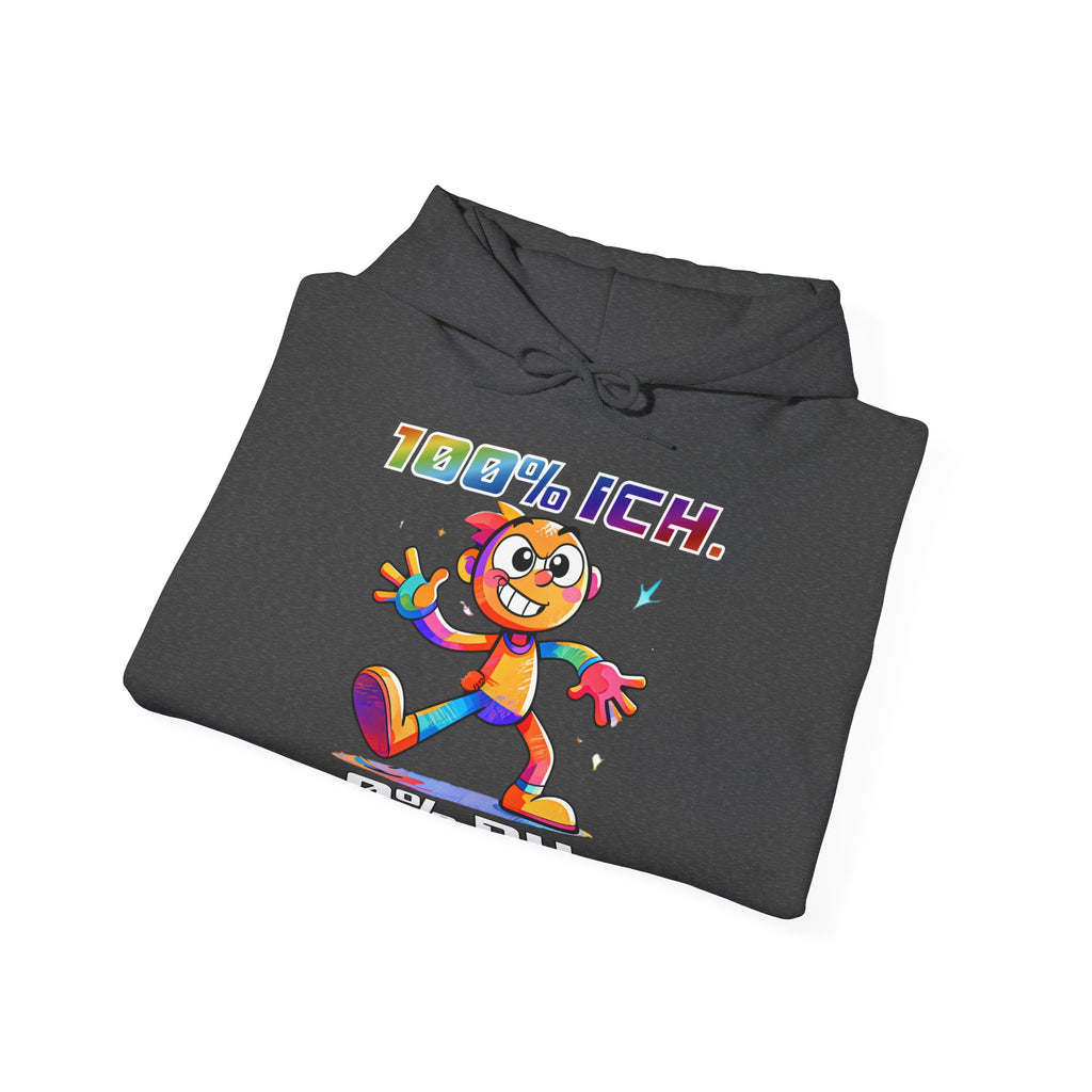 Hoodie „100 % ICH – 0 % DU“ | Humor | Phönix-Potsdam®