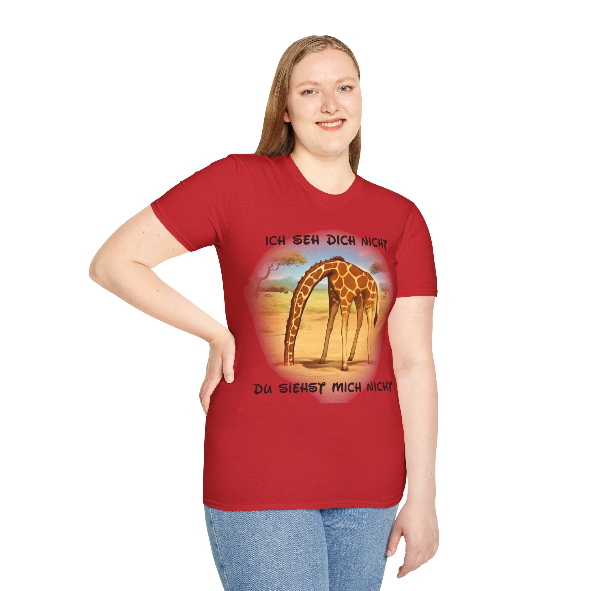 Giraffe „Ich seh dich nicht – Du siehst mich nicht“ T-Shirt | Phönix-Potsdam®