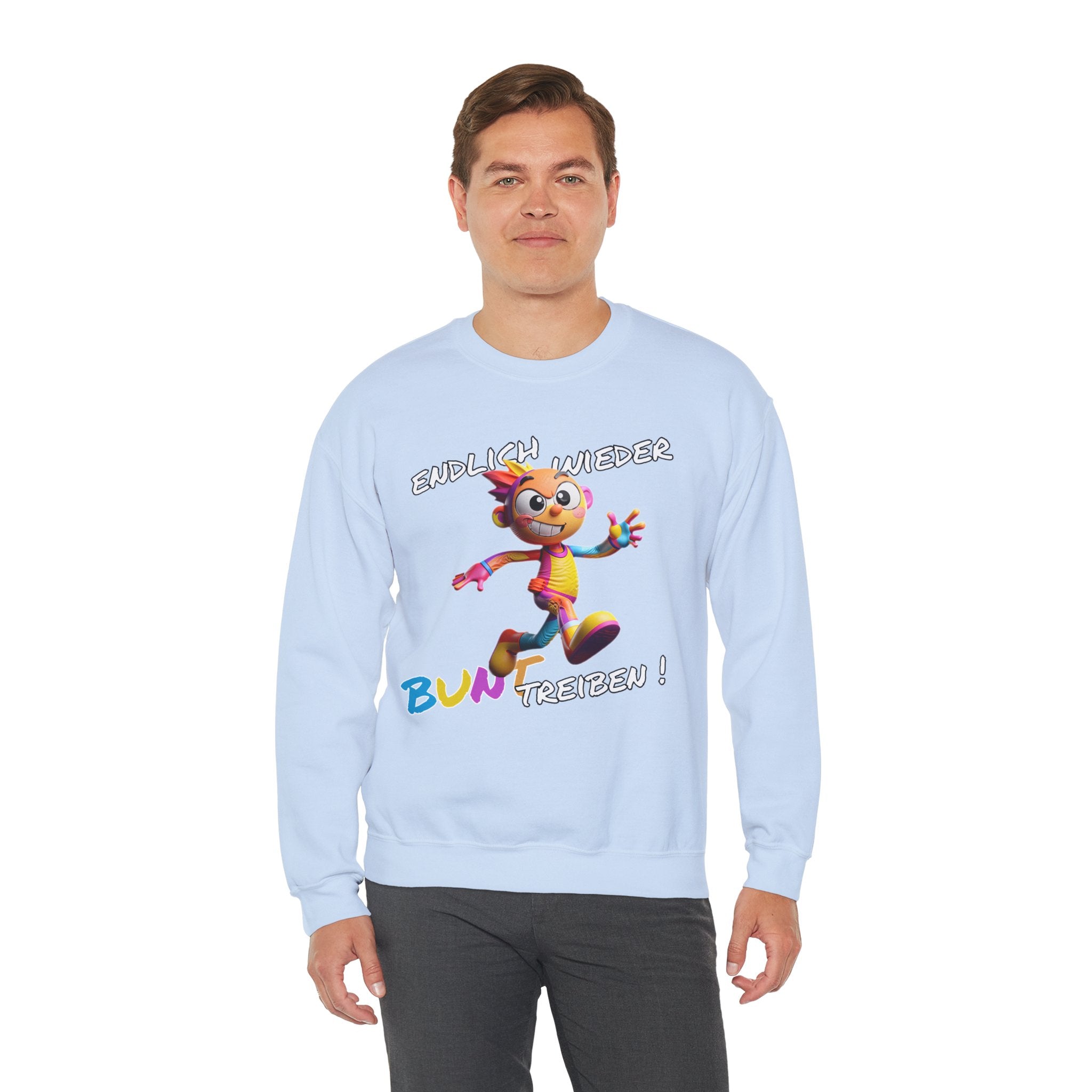 Sweatshirt „Endlich wieder BUNT treiben!“ | Humor | Phönix-Potsdam®