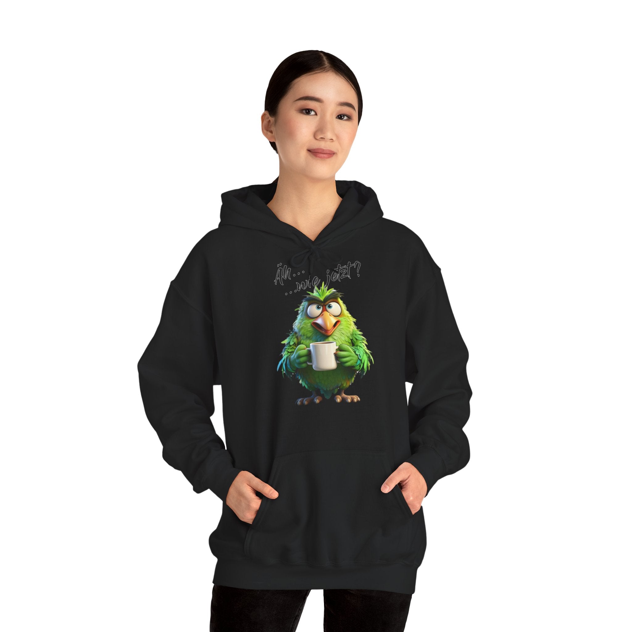 Papagei „Äh...wie jetzt?“ Hoodie | Humor | Phönix-Potsdam®