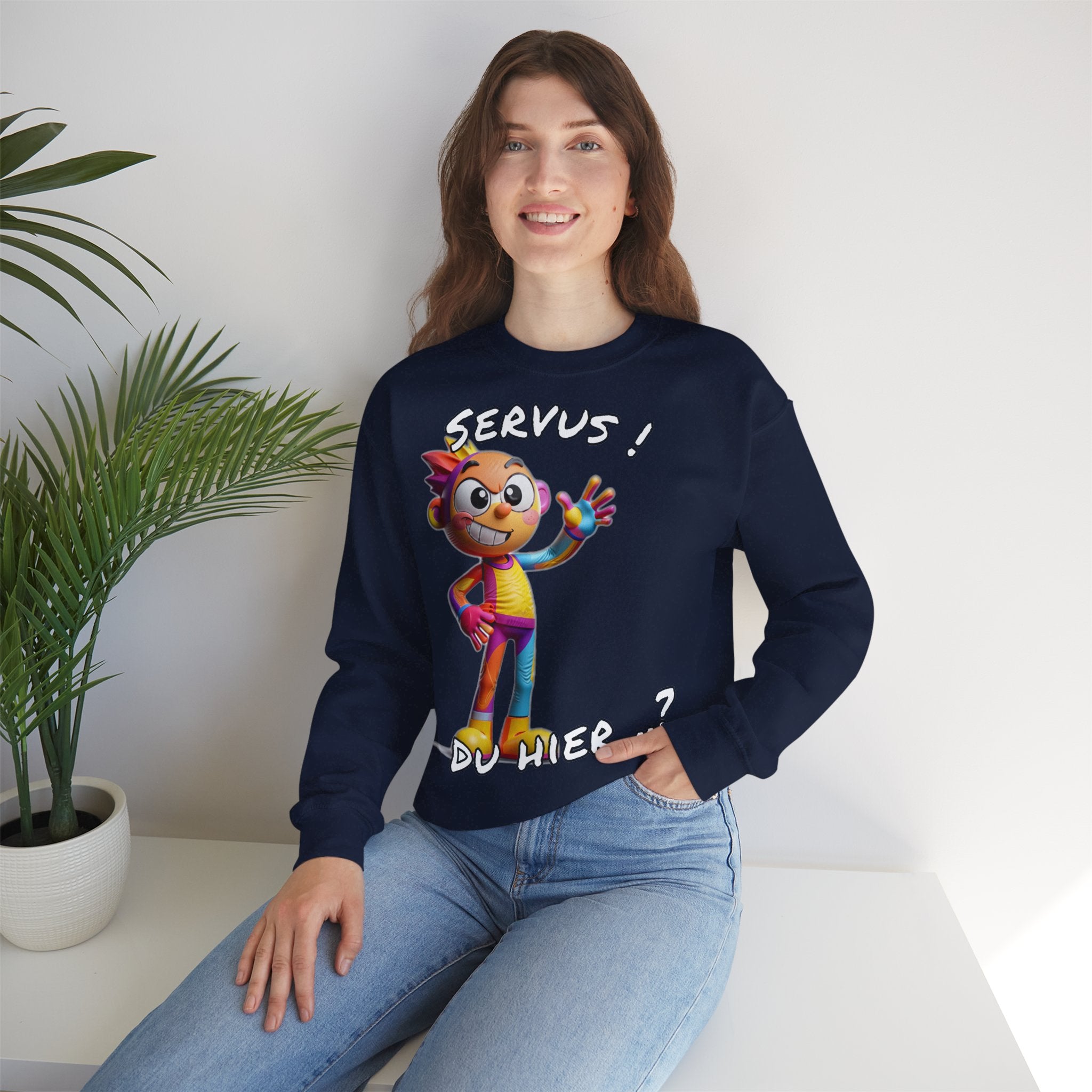 Sweatshirt „Servus! Du hier..?“ | Humor | Phönix-Potsdam®