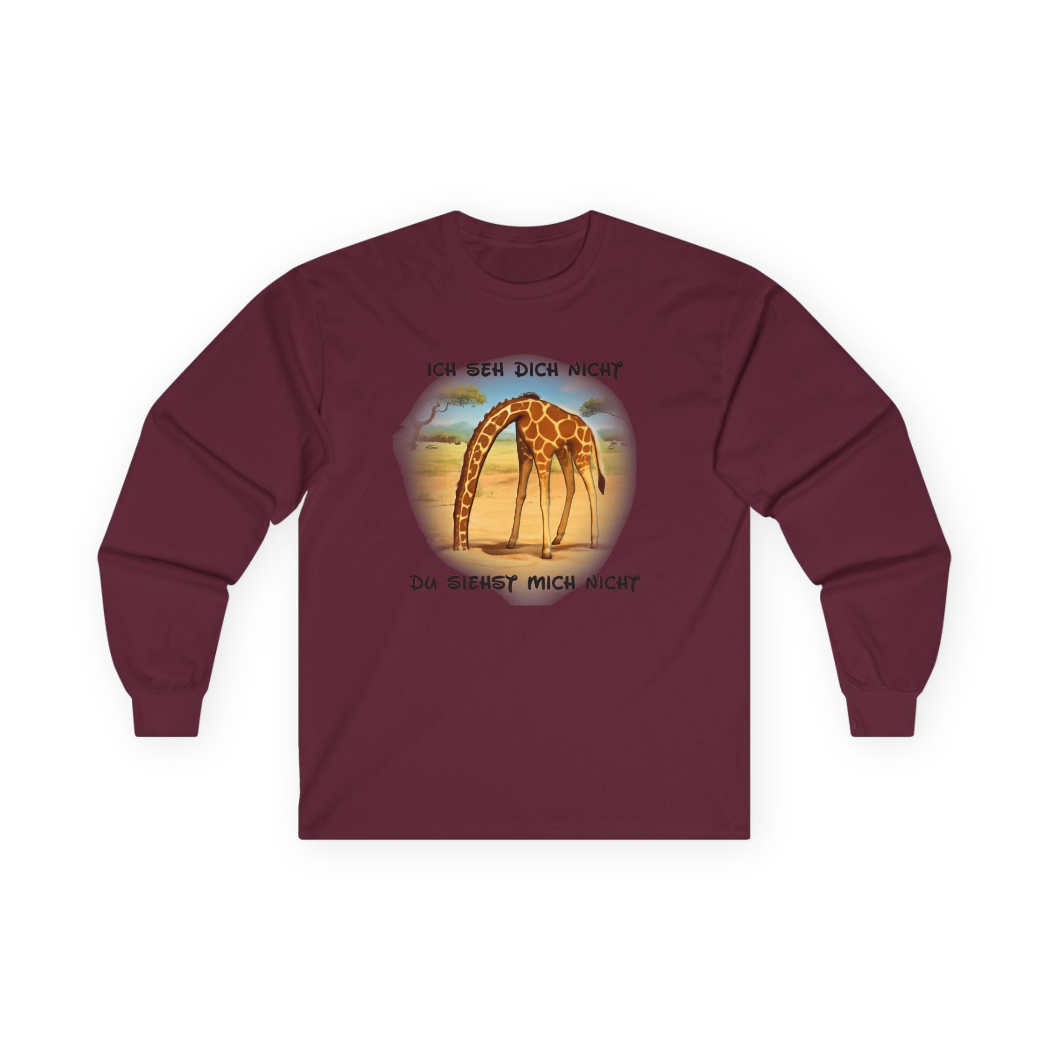 Giraffe Langarmshirt „Ich seh dich nicht“ | Long-Sleeve | Phönix-Potsdam®