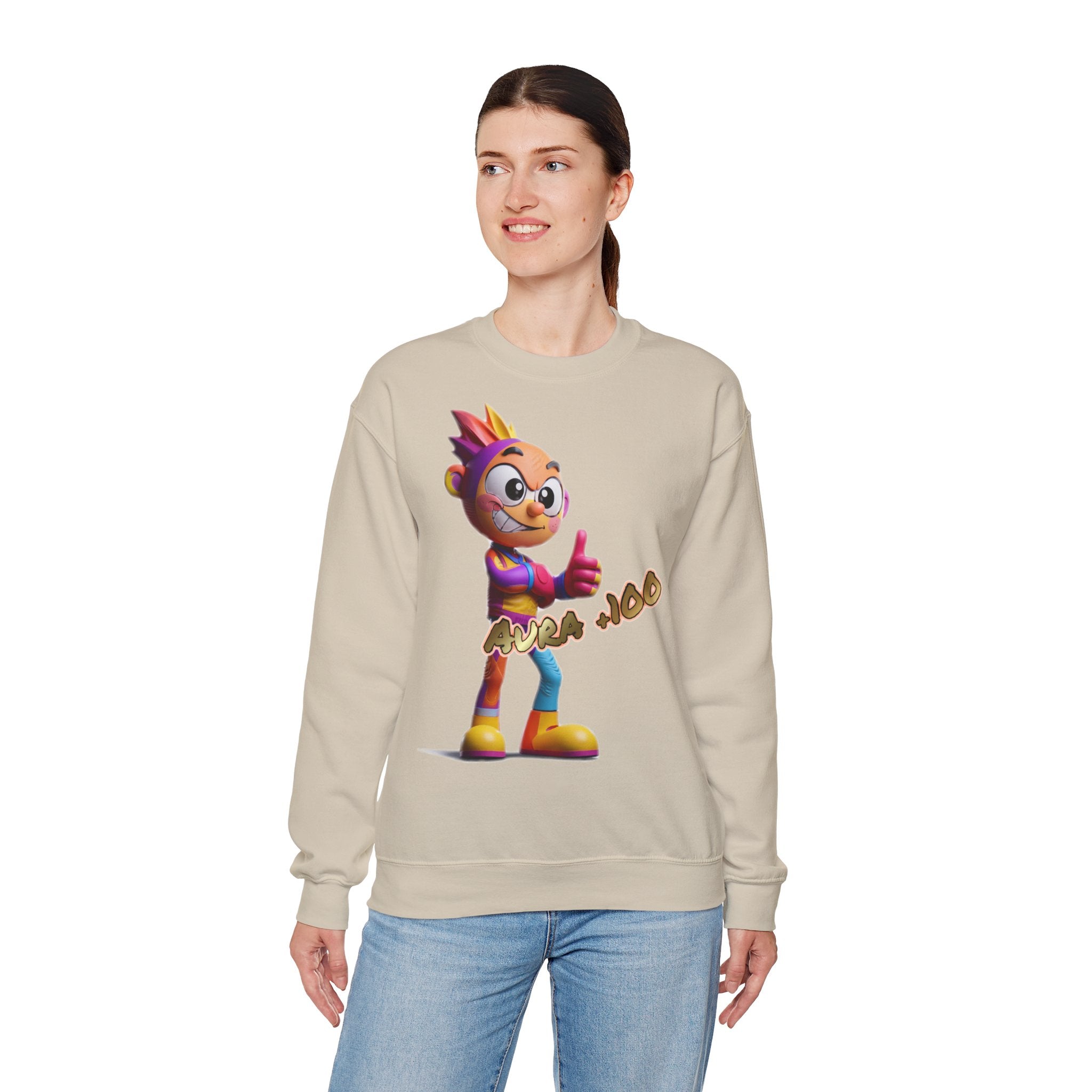 Sweatshirt „Aura +100“ | Humor | Phönix-Potsdam®