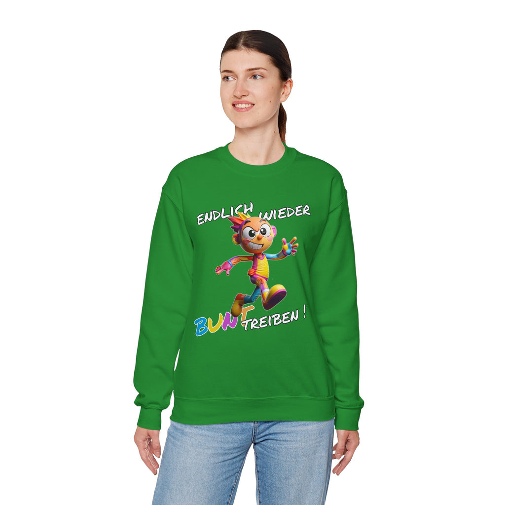 Sweatshirt „Endlich wieder BUNT treiben!“ | Humor | Phönix-Potsdam®