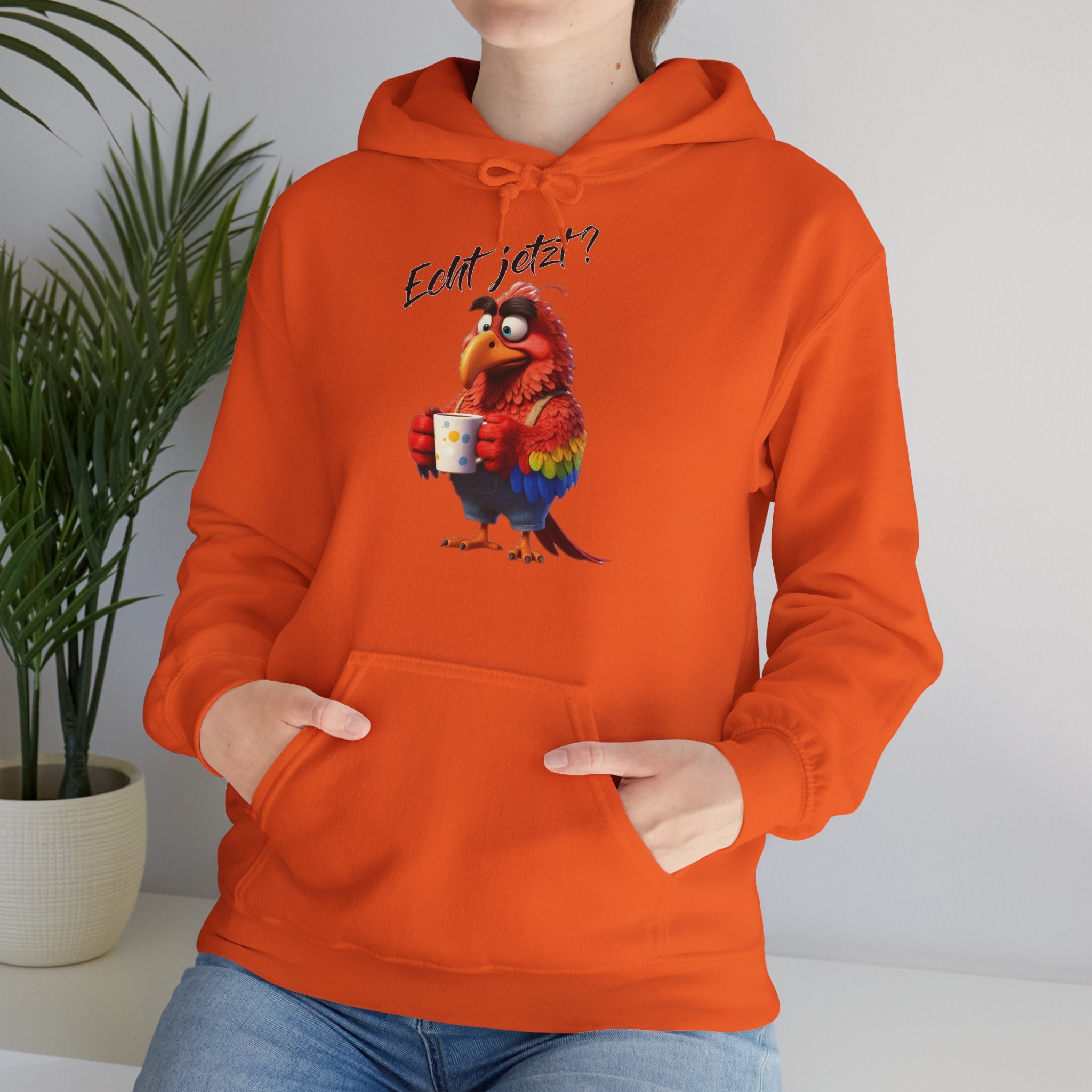 Papagei „Echt jetzt?“ Hoodie | Humor | Phönix-Potsdam®