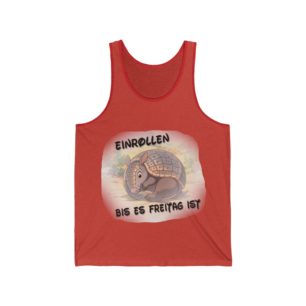 Gürteltier „Einrollen bis es Freitag ist“ Tank Top | Phönix-Potsdam®