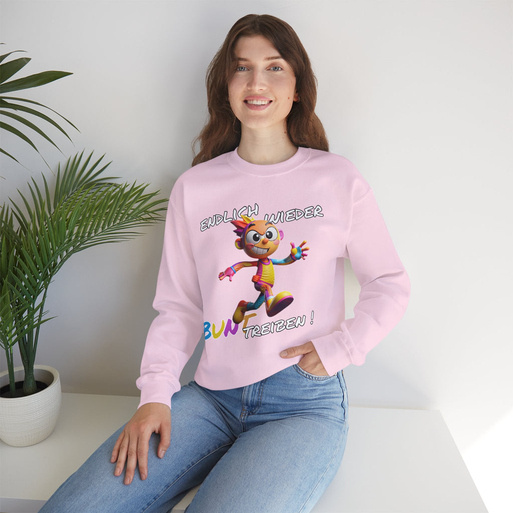 Sweatshirt „Endlich wieder BUNT treiben!“ | Humor | Phönix-Potsdam®