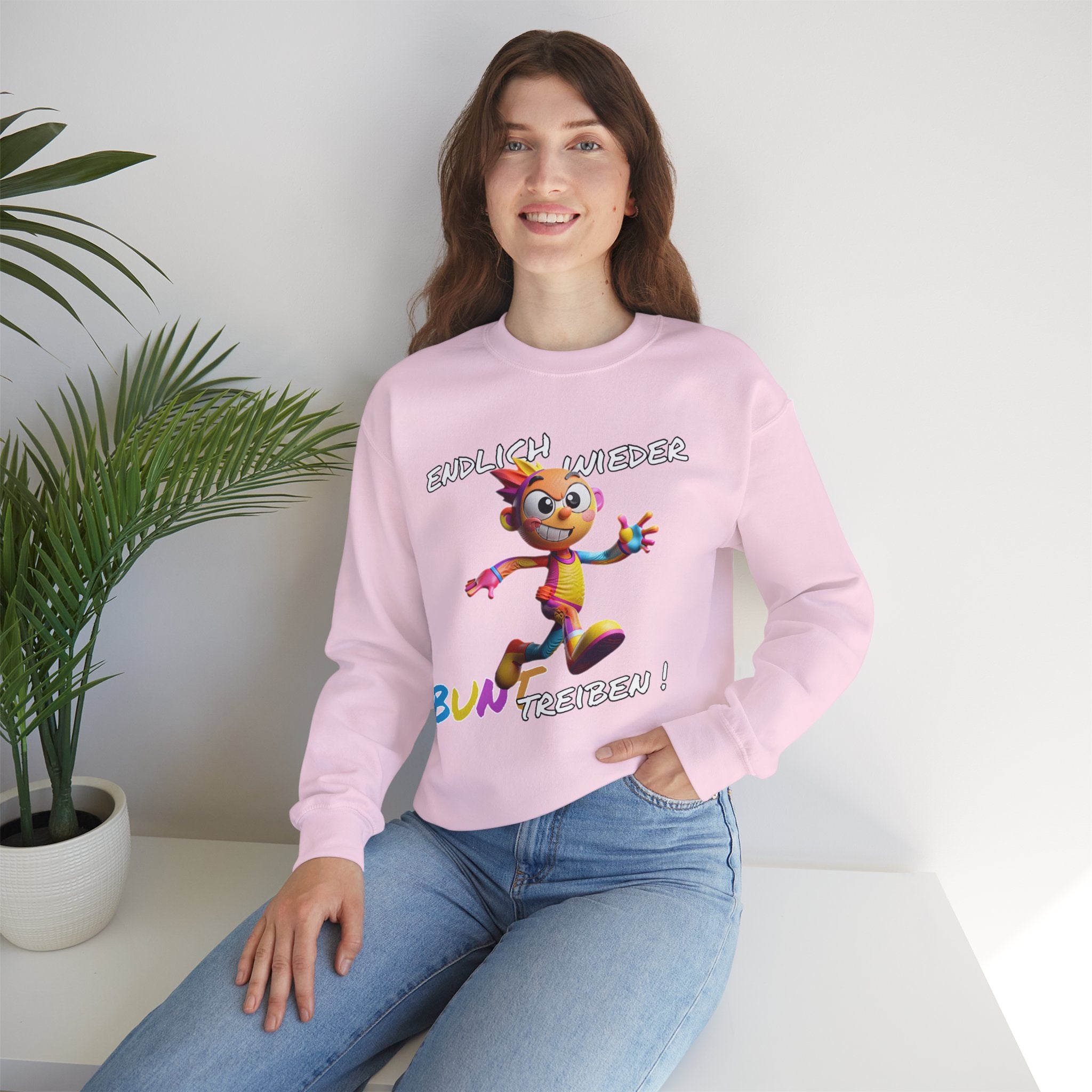 Sweatshirt „Endlich wieder BUNT treiben!“ | Humor | Phönix-Potsdam®