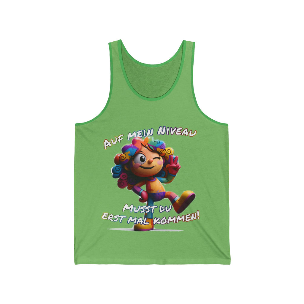 „Auf mein Niveau musst du erst mal kommen!“ Tank Top | Humor | Phönix-Potsdam®