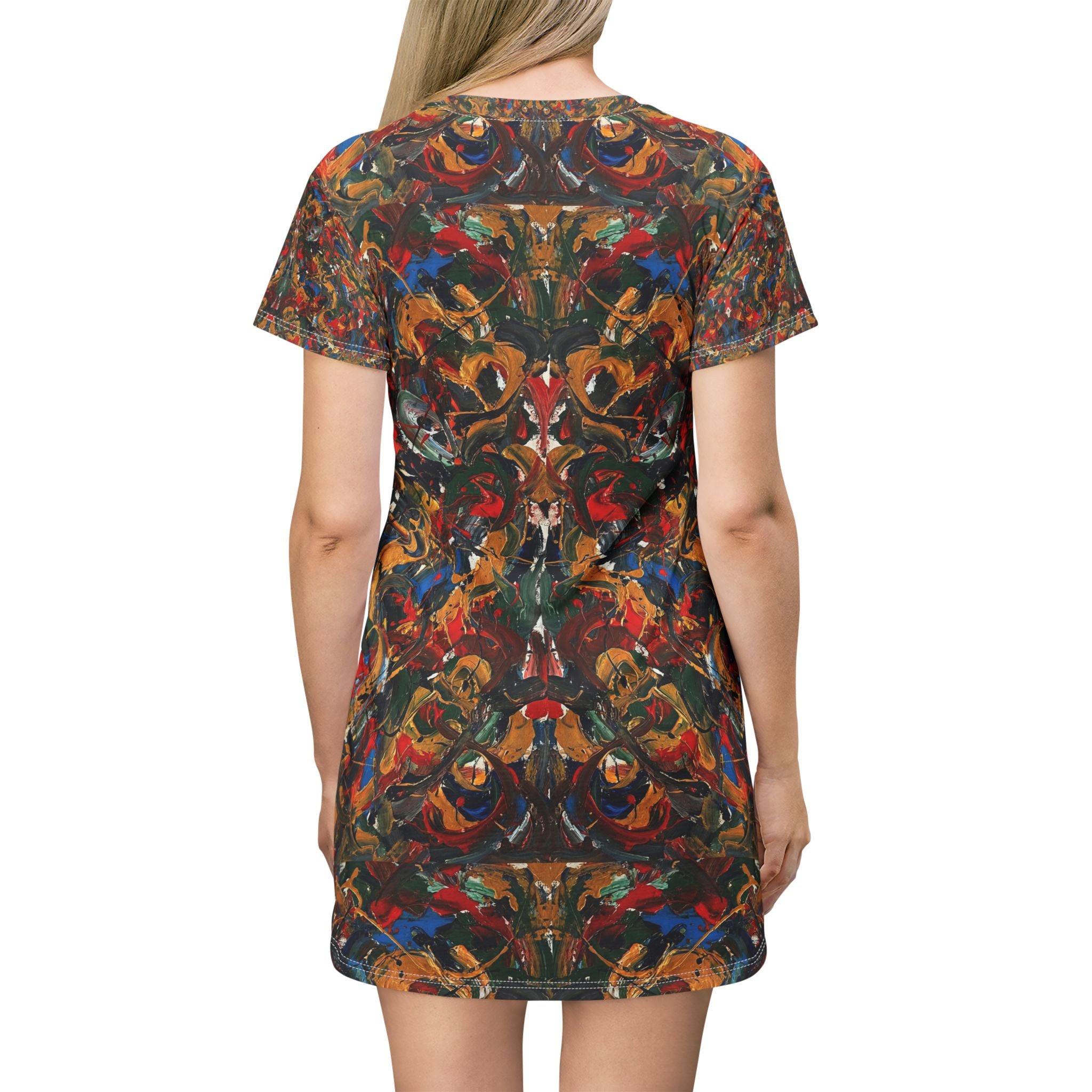 T-Shirt-Kleid | Kaleidoskop | Allover-Print | Phönix-Potsdam®