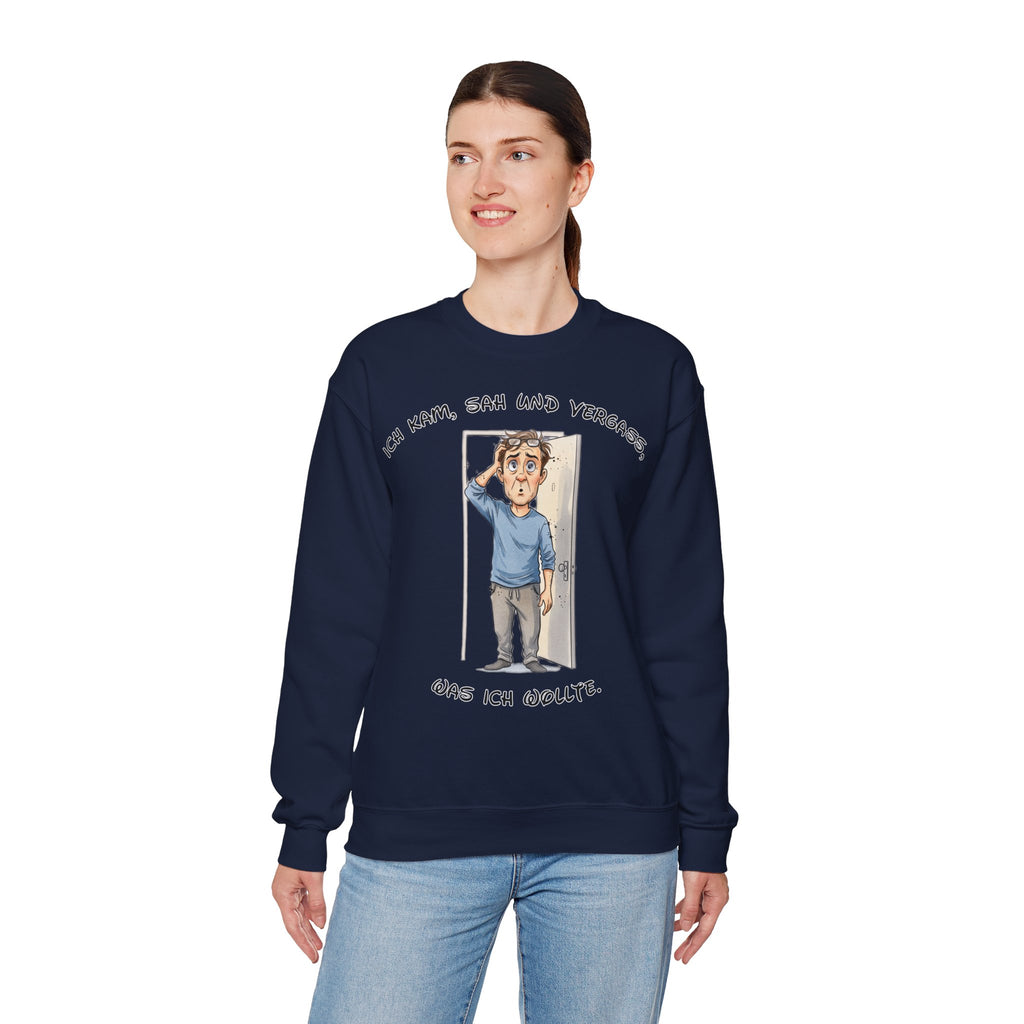 Ich kam, sah und vergaß Sweatshirt | Karikatur | Phönix-Potsdam®