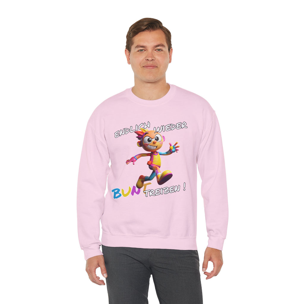 Sweatshirt „Endlich wieder BUNT treiben!“ | Humor | Phönix-Potsdam®