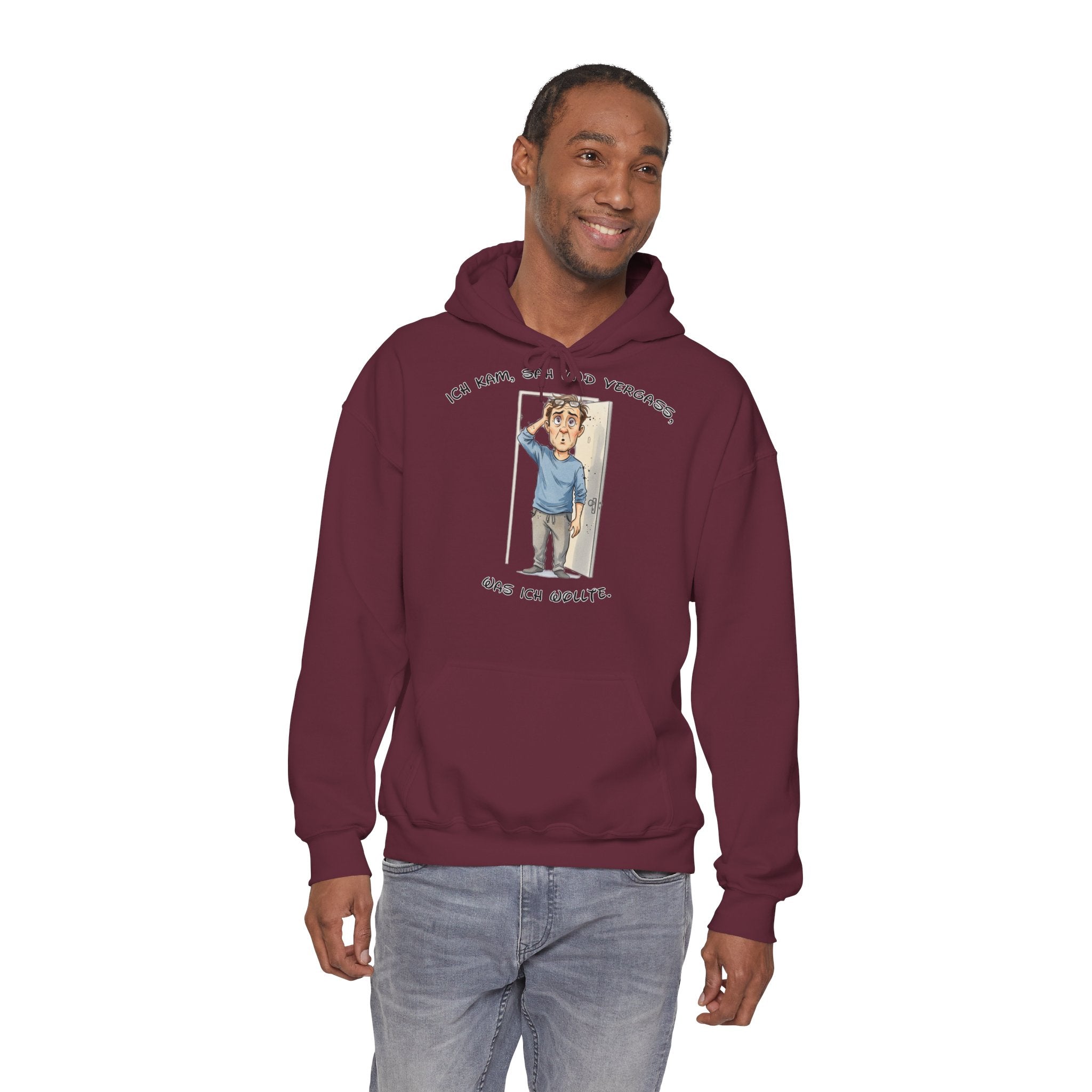 Ich kam, sah und vergaß Hoodie | Karikatur | Phönix-Potsdam®