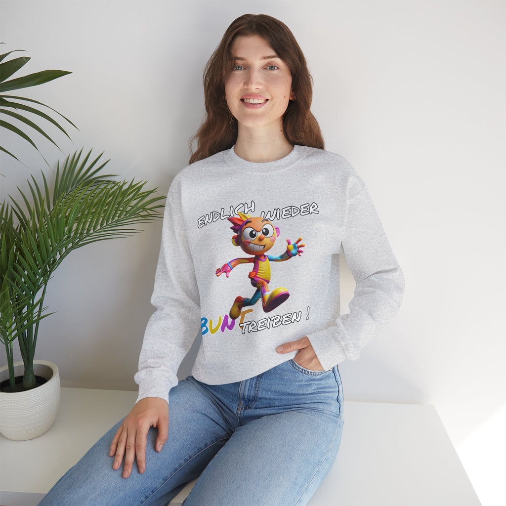 Sweatshirt „Endlich wieder BUNT treiben!“ | Humor | Phönix-Potsdam®