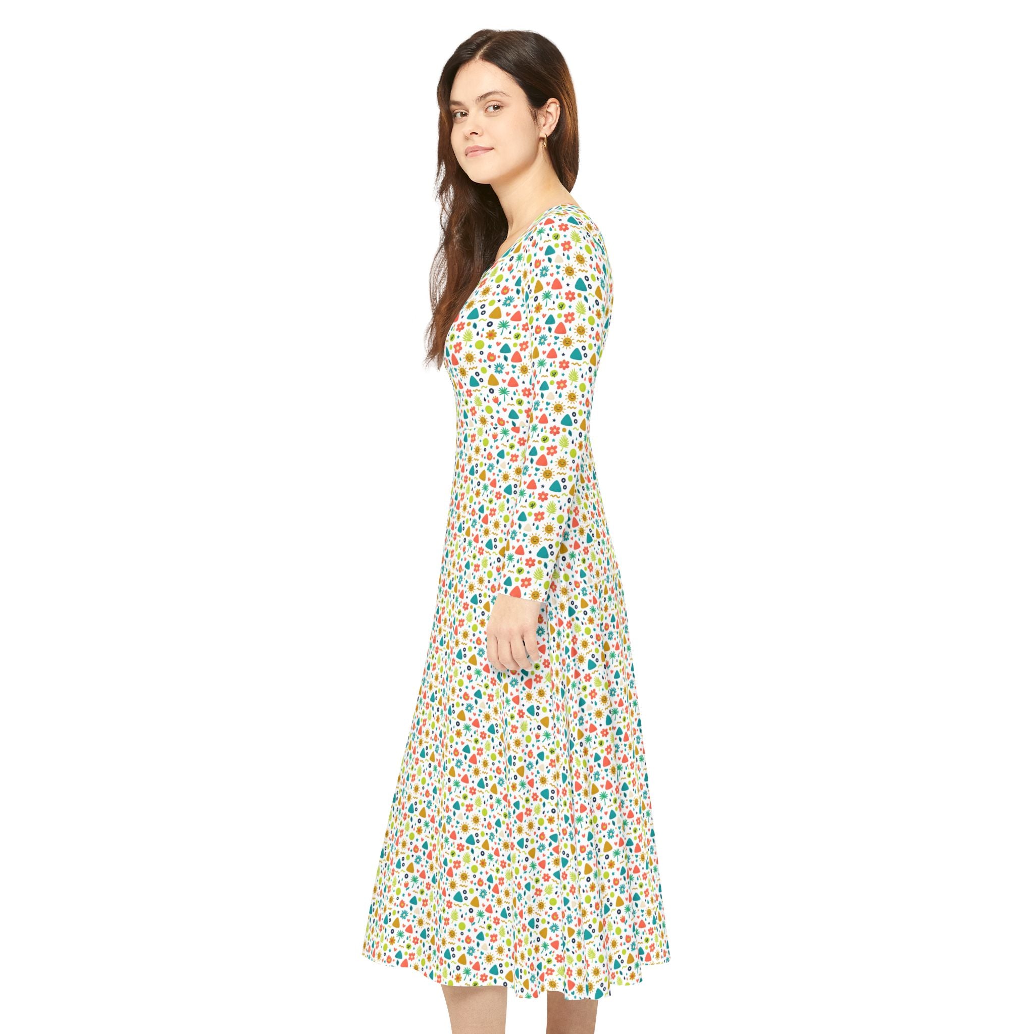 Vintage Swingkleid | Bemustert | Allover-Print | Phönix-Potsdam®
