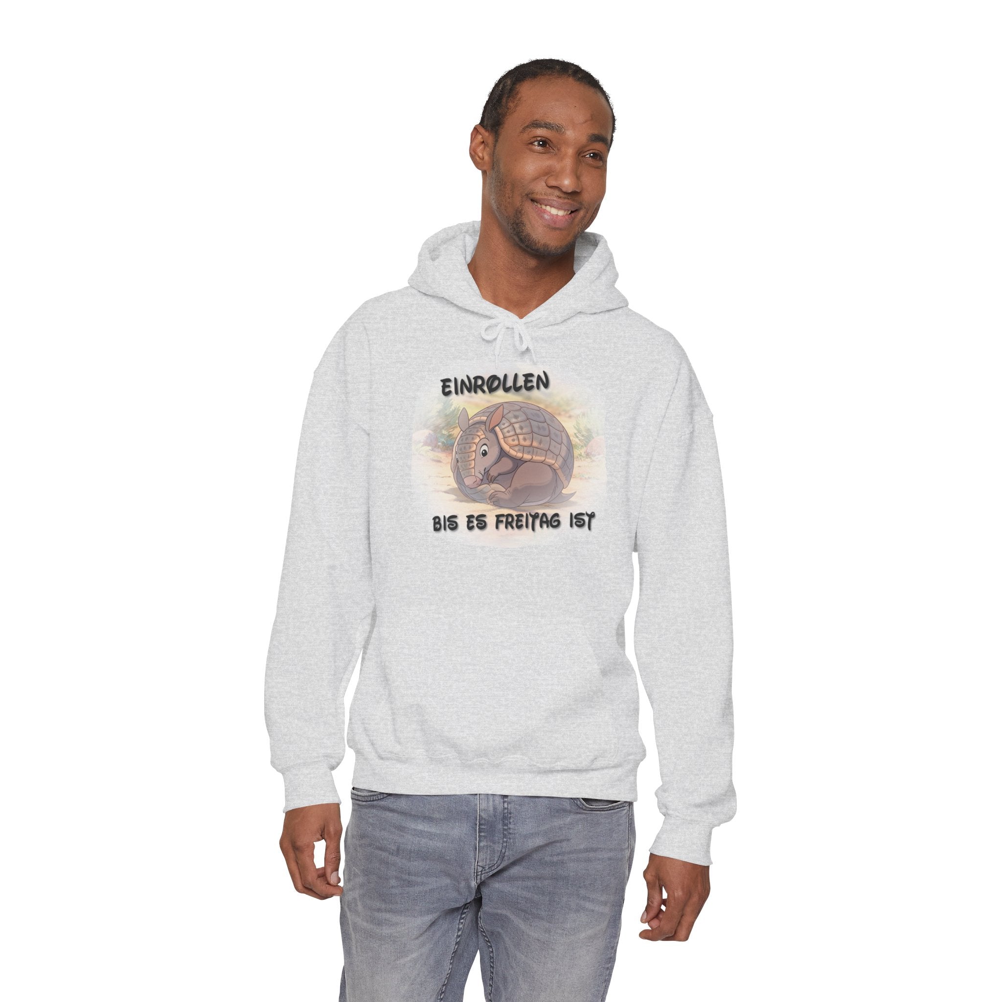 Gürteltier „Einrollen bis es Freitag ist“ Hoodie | Phönix-Potsdam®