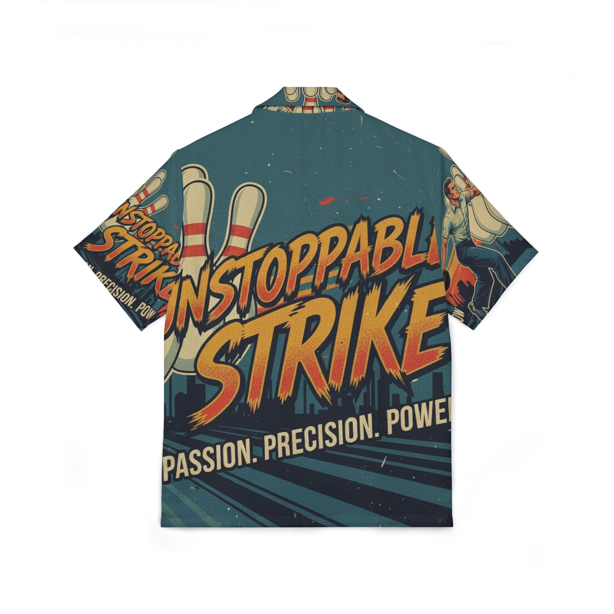 Bowling Hemd – "Unstoppable Strike" | All-Over-Print | Phönix-Potsdam®