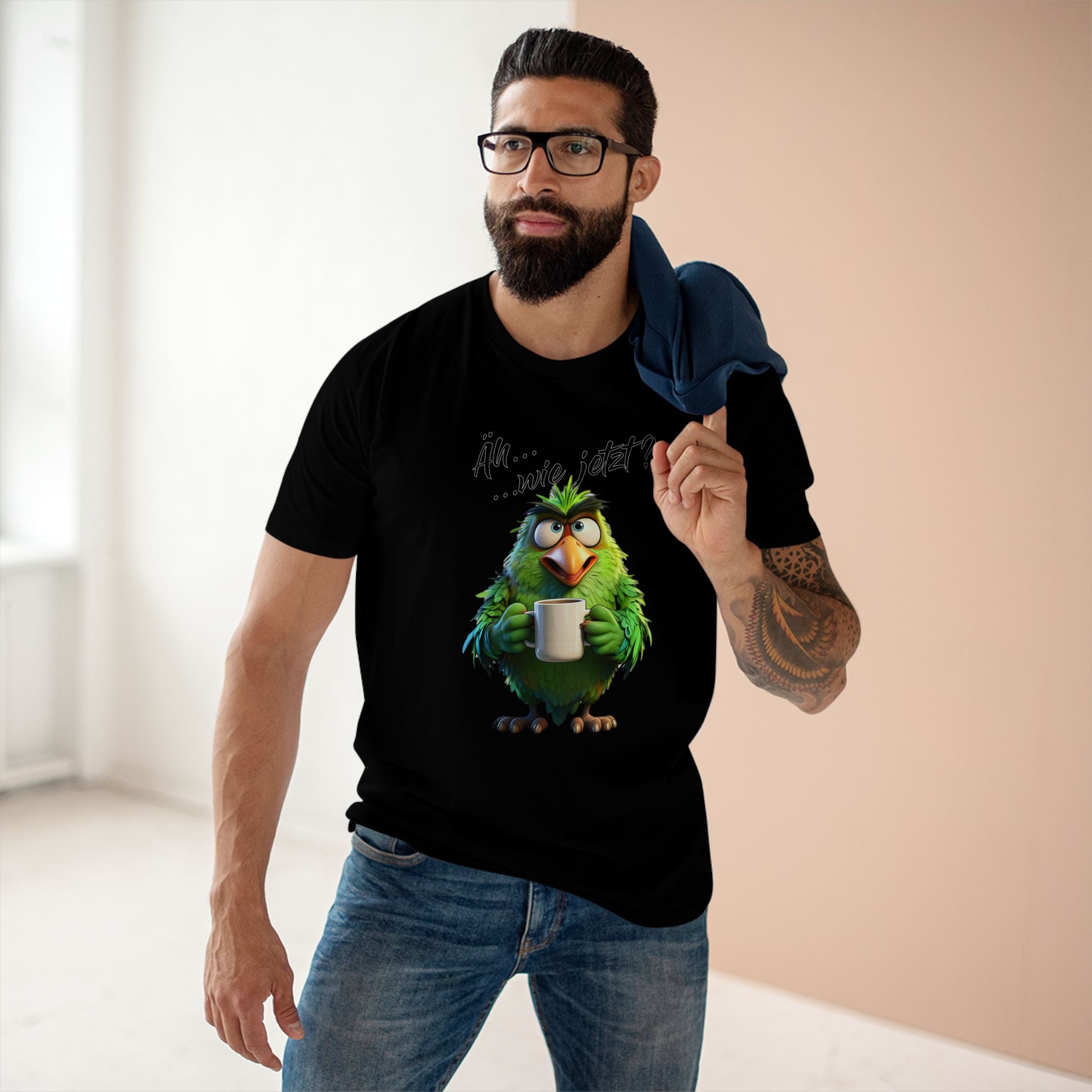 Papagei „Äh...wie jetzt?“ T-Shirt | Humor | Phönix-Potsdam®