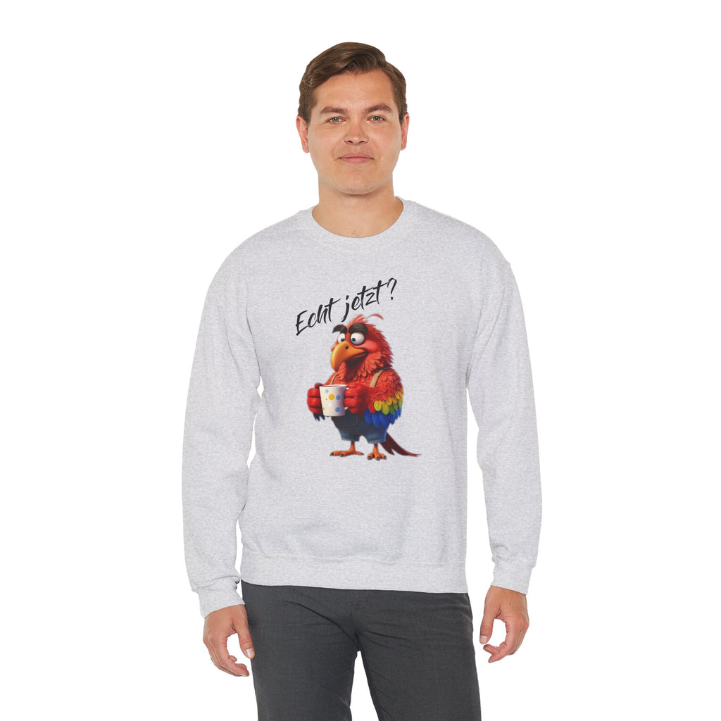 Papagei „Echt jetzt?“ Sweatshirt | Humor | Phönix-Potsdam®