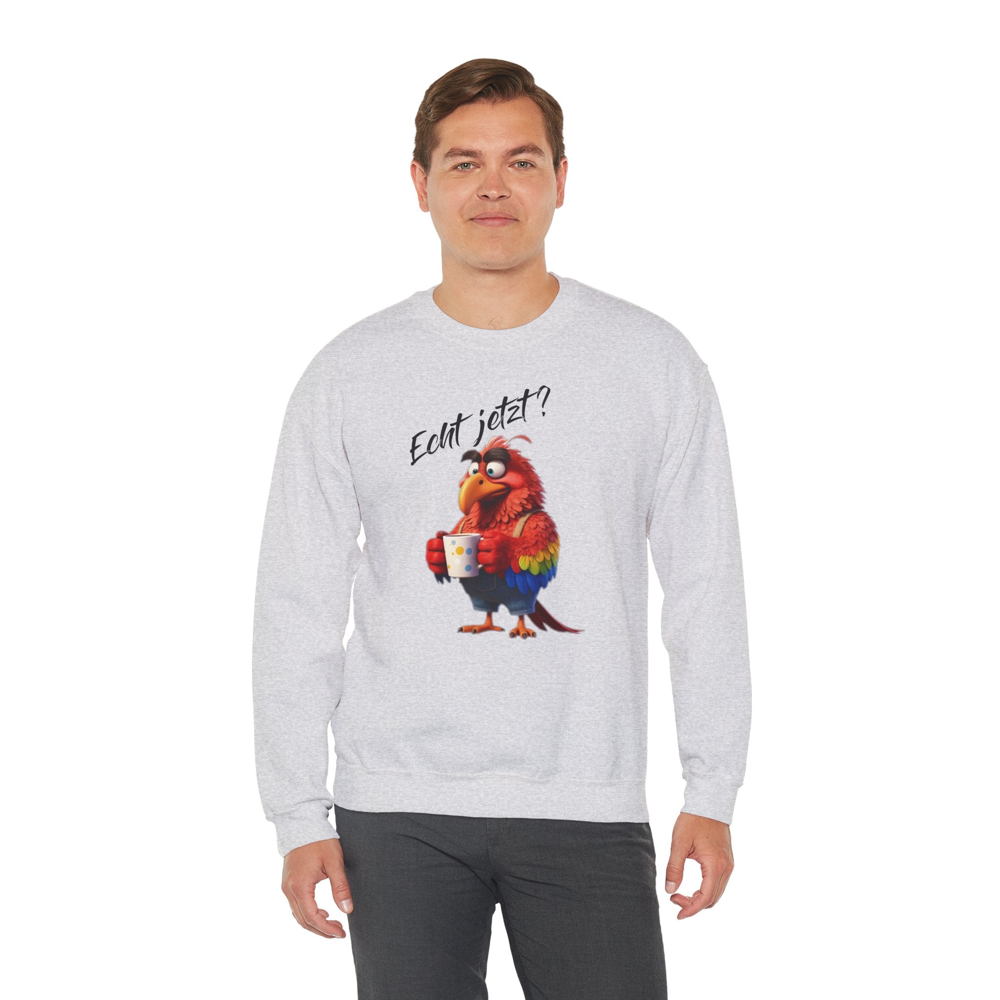 Papagei „Echt jetzt?“ Sweatshirt | Humor | Phönix-Potsdam®