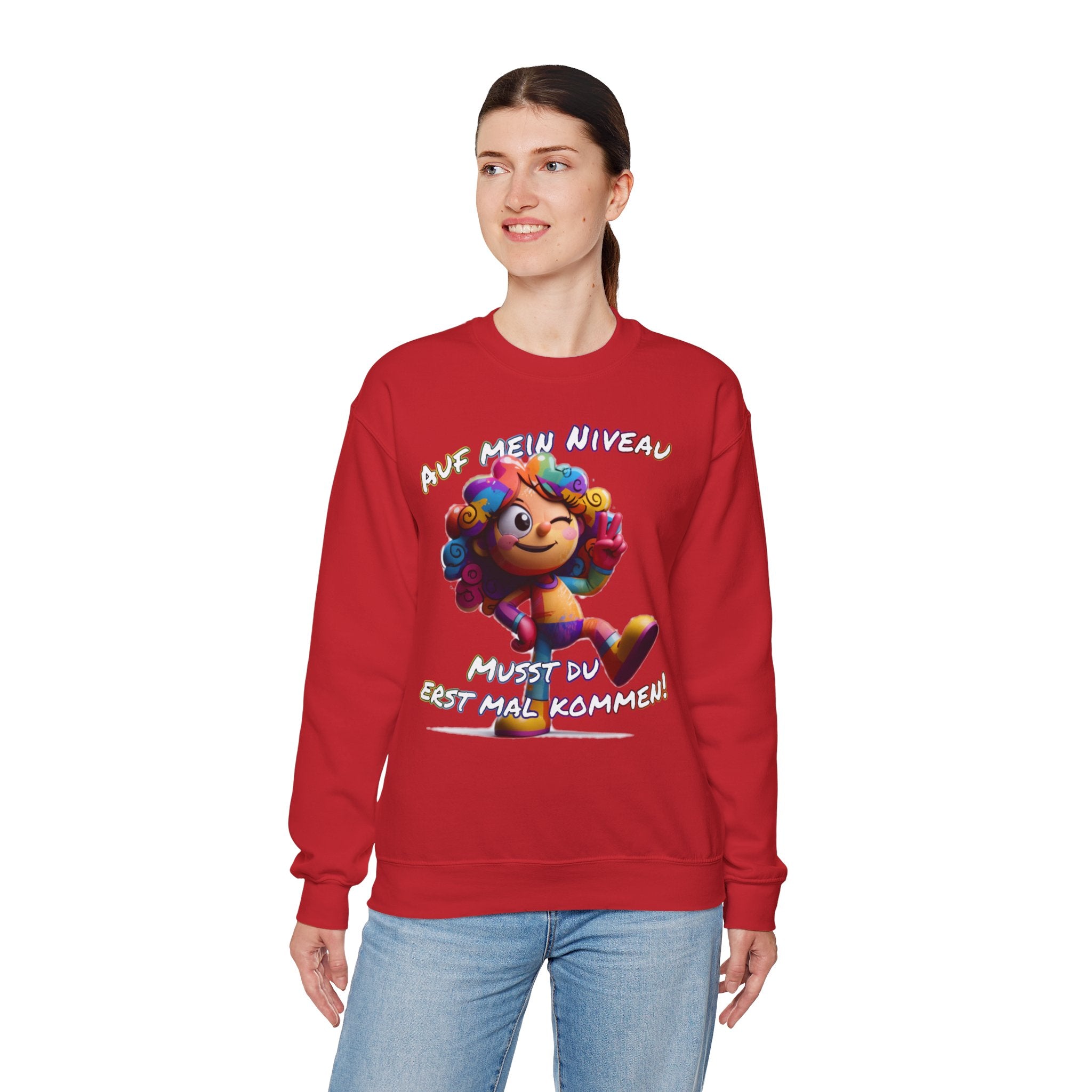 „Auf mein Niveau musst du erst mal kommen!“ Sweatshirt | Humor | Phönix-Potsdam®