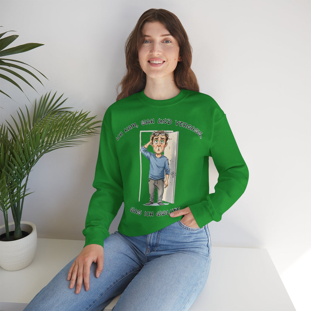 Ich kam, sah und vergaß Sweatshirt | Karikatur | Phönix-Potsdam®