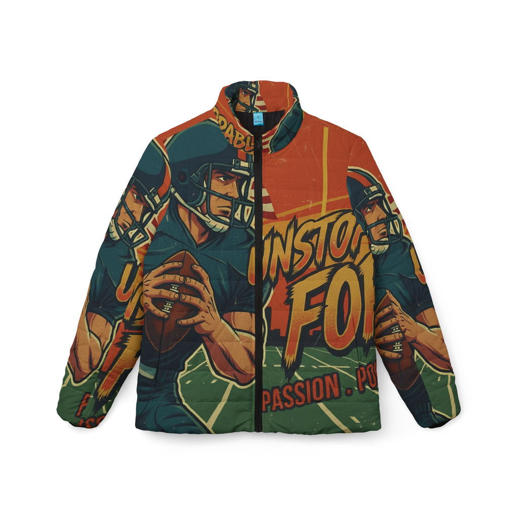 Frauen American Football Steppjacke – "Unstoppable Force" | All-Over-Print | Phönix-Potsdam®