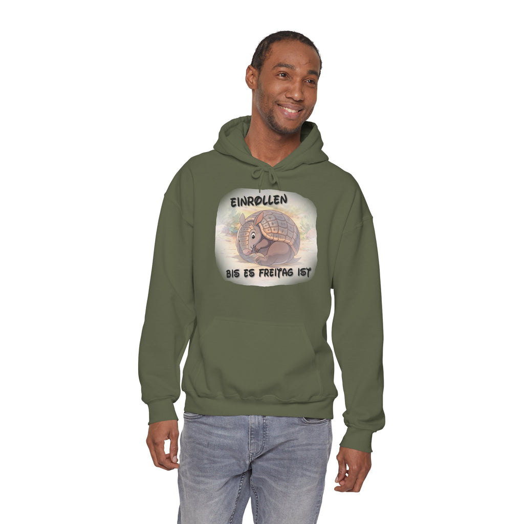 Gürteltier „Einrollen bis es Freitag ist“ Hoodie | Phönix-Potsdam®