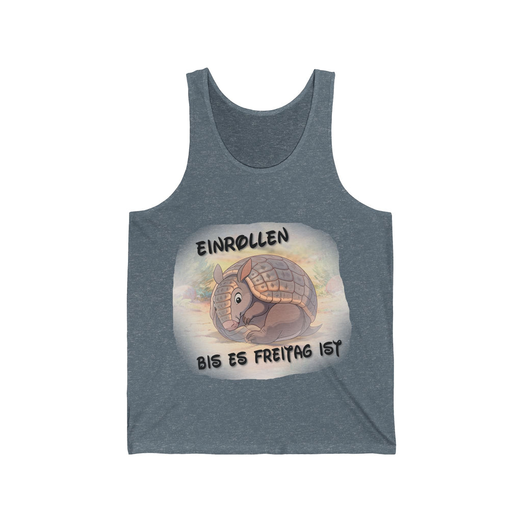 Gürteltier „Einrollen bis es Freitag ist“ Tank Top | Phönix-Potsdam®